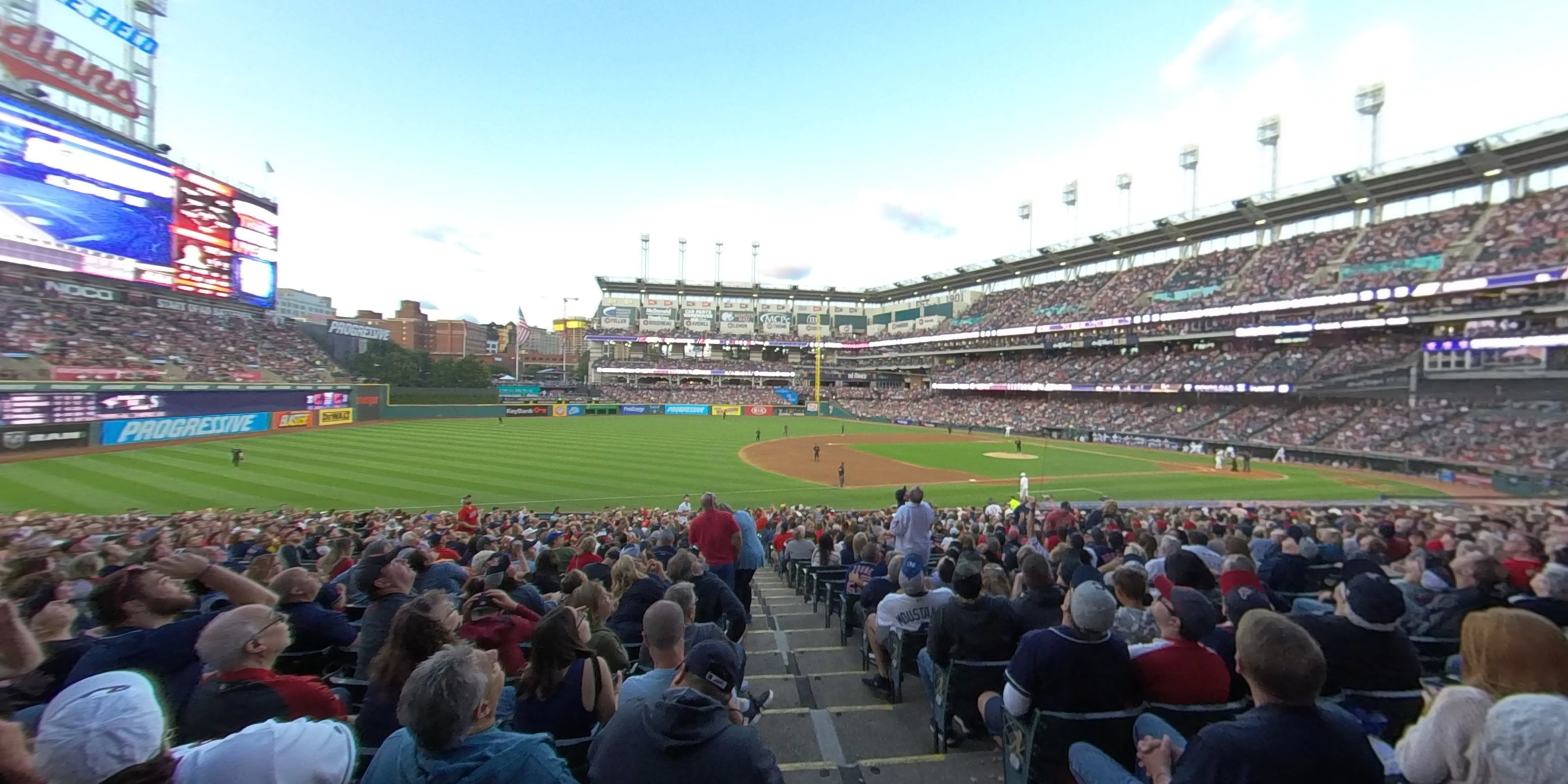 section 167 panoramic seat view  - progressive field