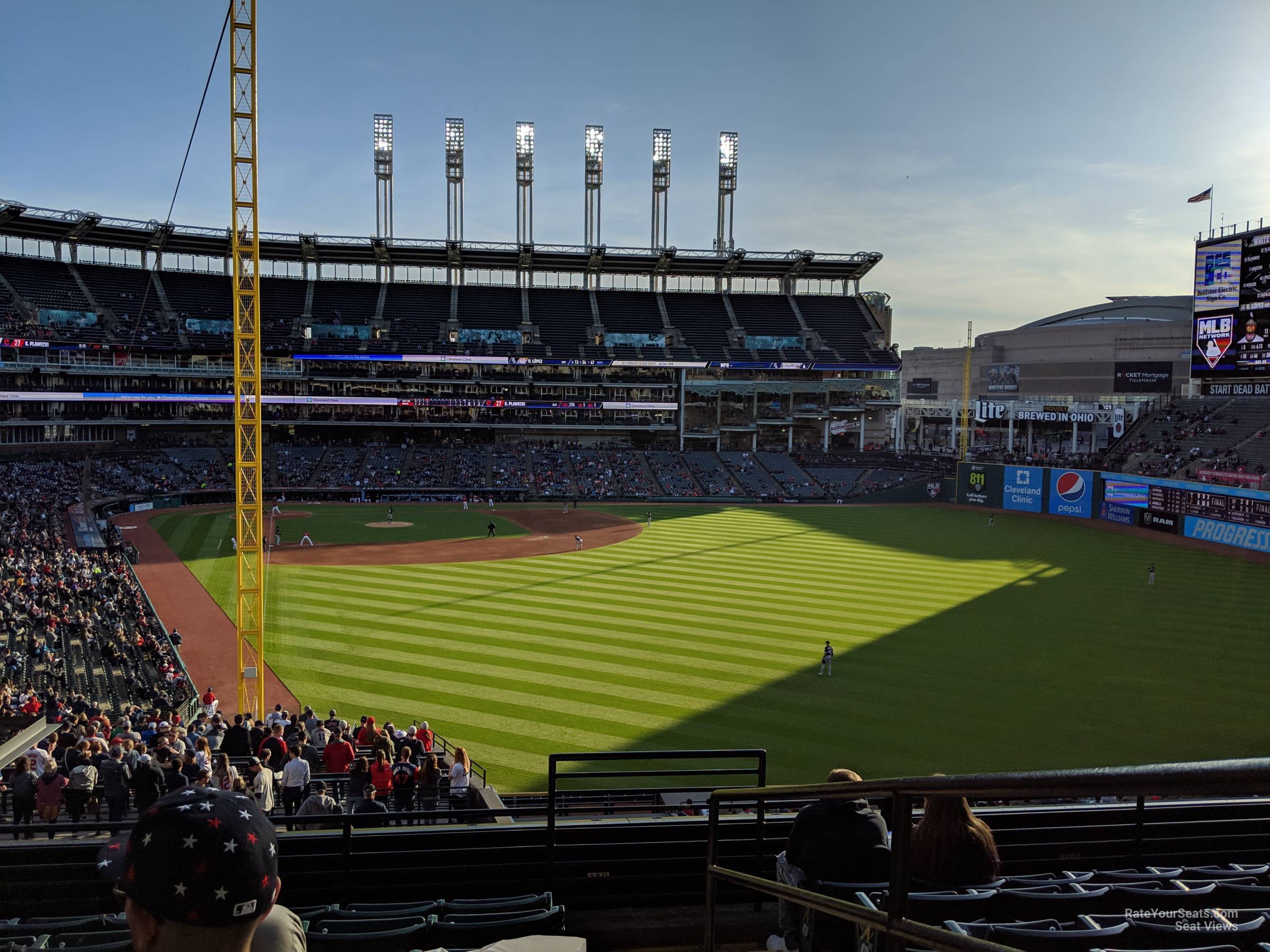 section 316, row g_2 seat view  - progressive field