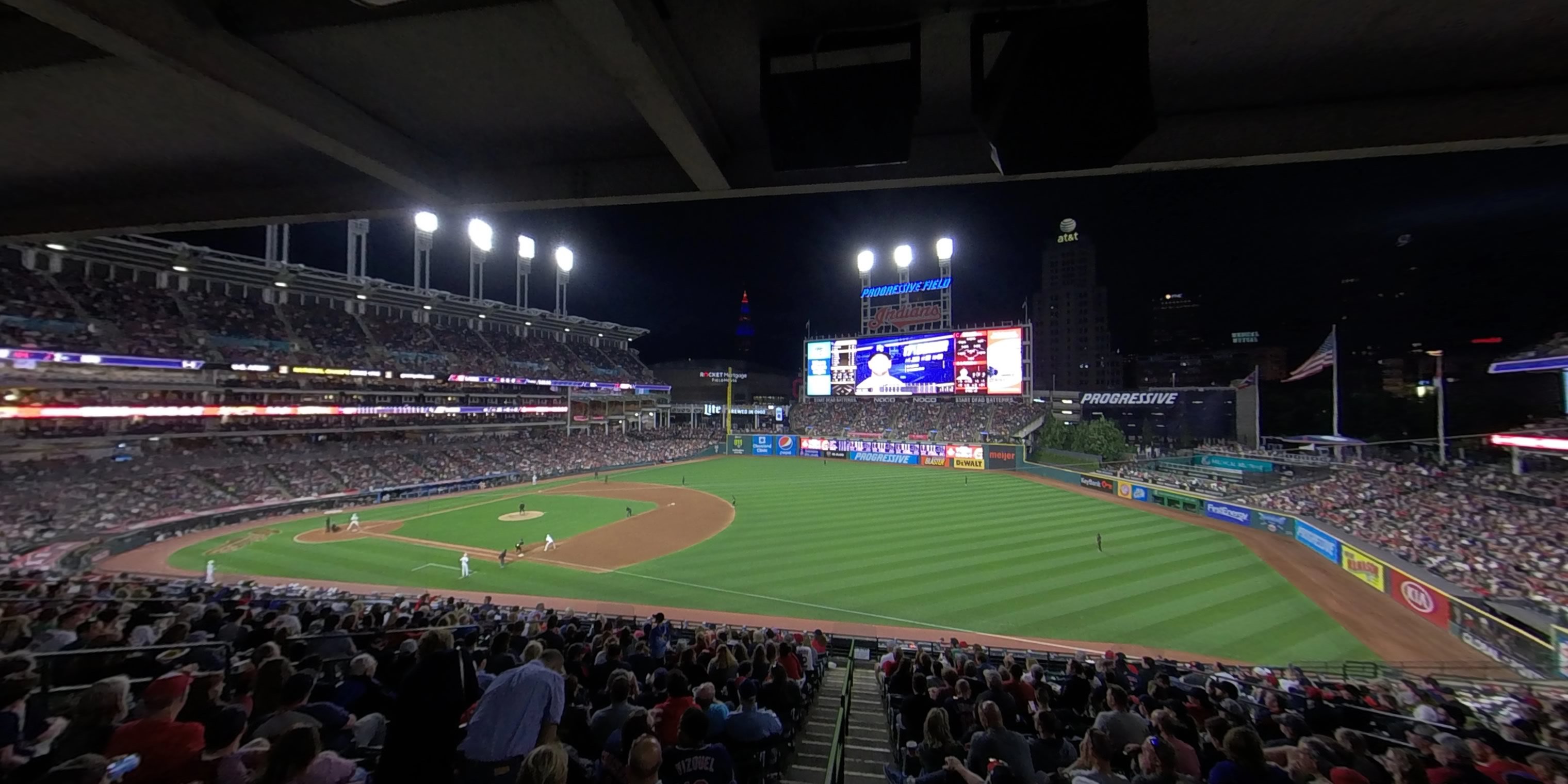 section 330 panoramic seat view  - progressive field