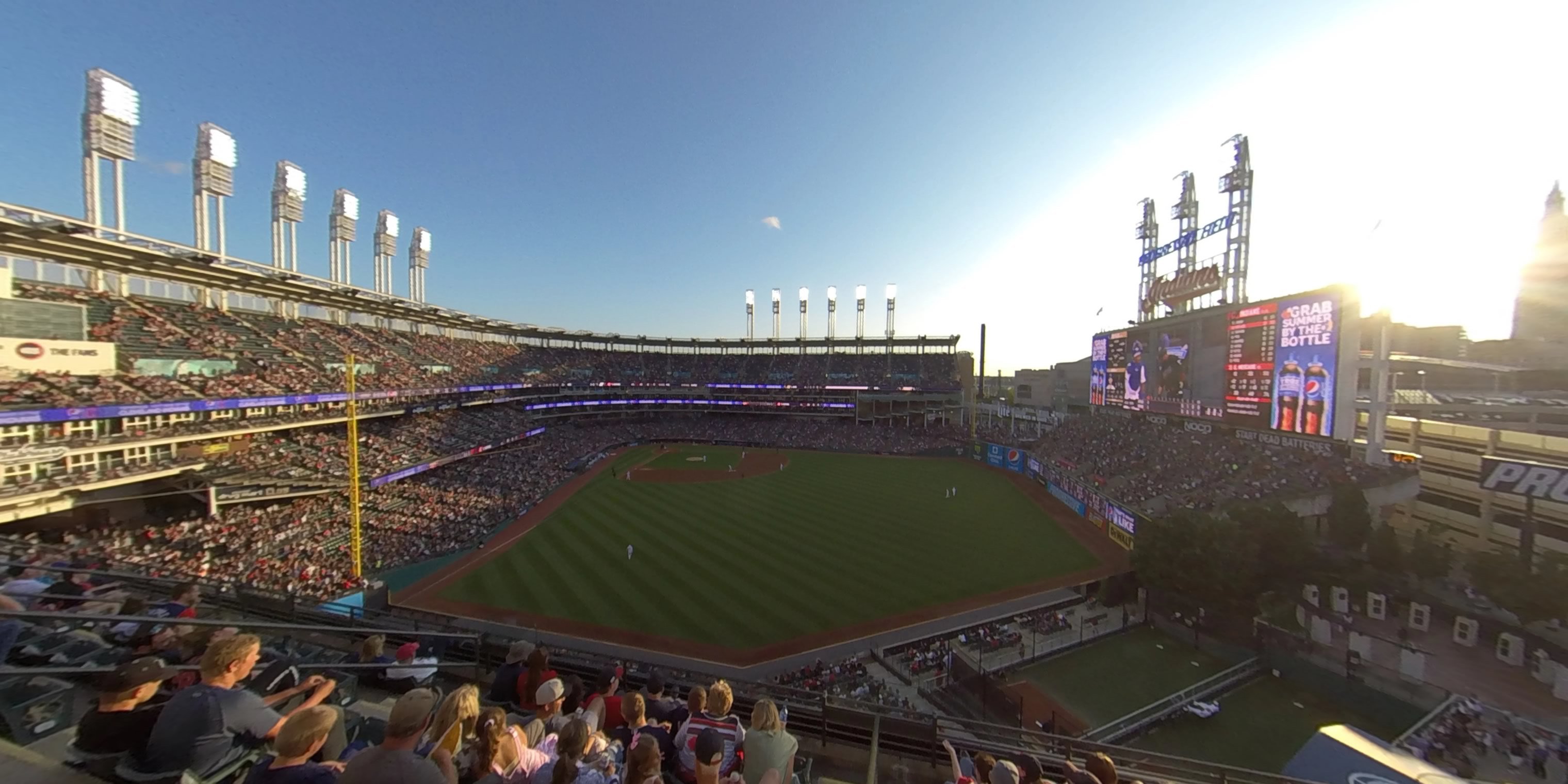 section 406 panoramic seat view  - progressive field