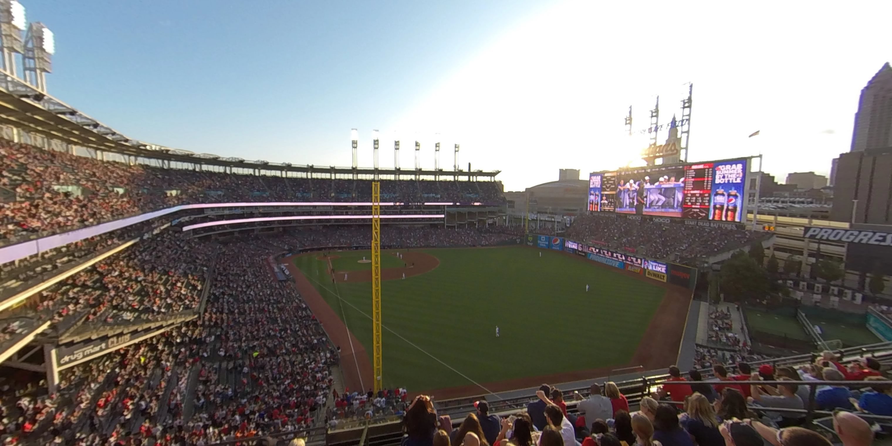 section 415 panoramic seat view  - progressive field