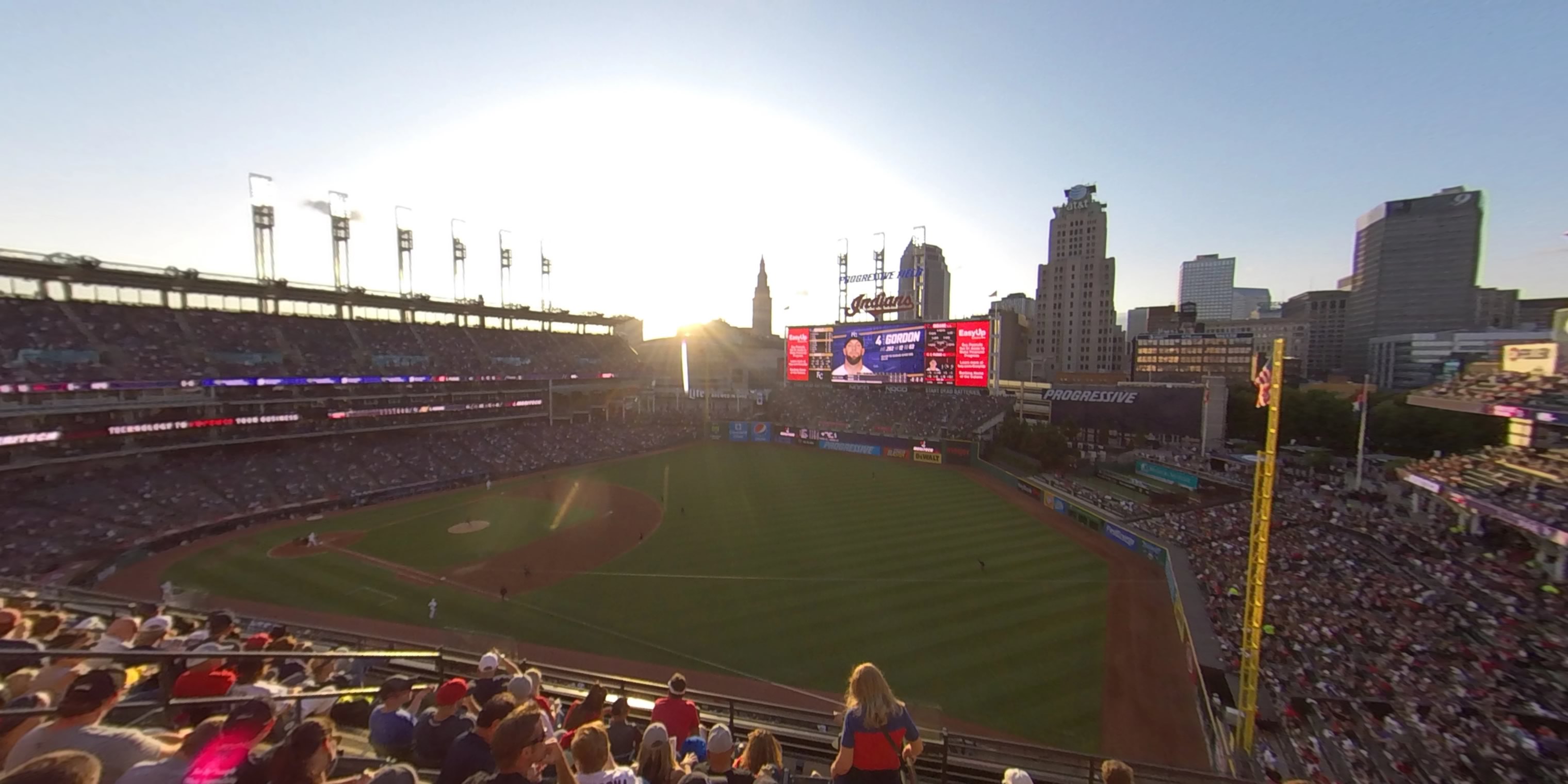 section 427 panoramic seat view  - progressive field