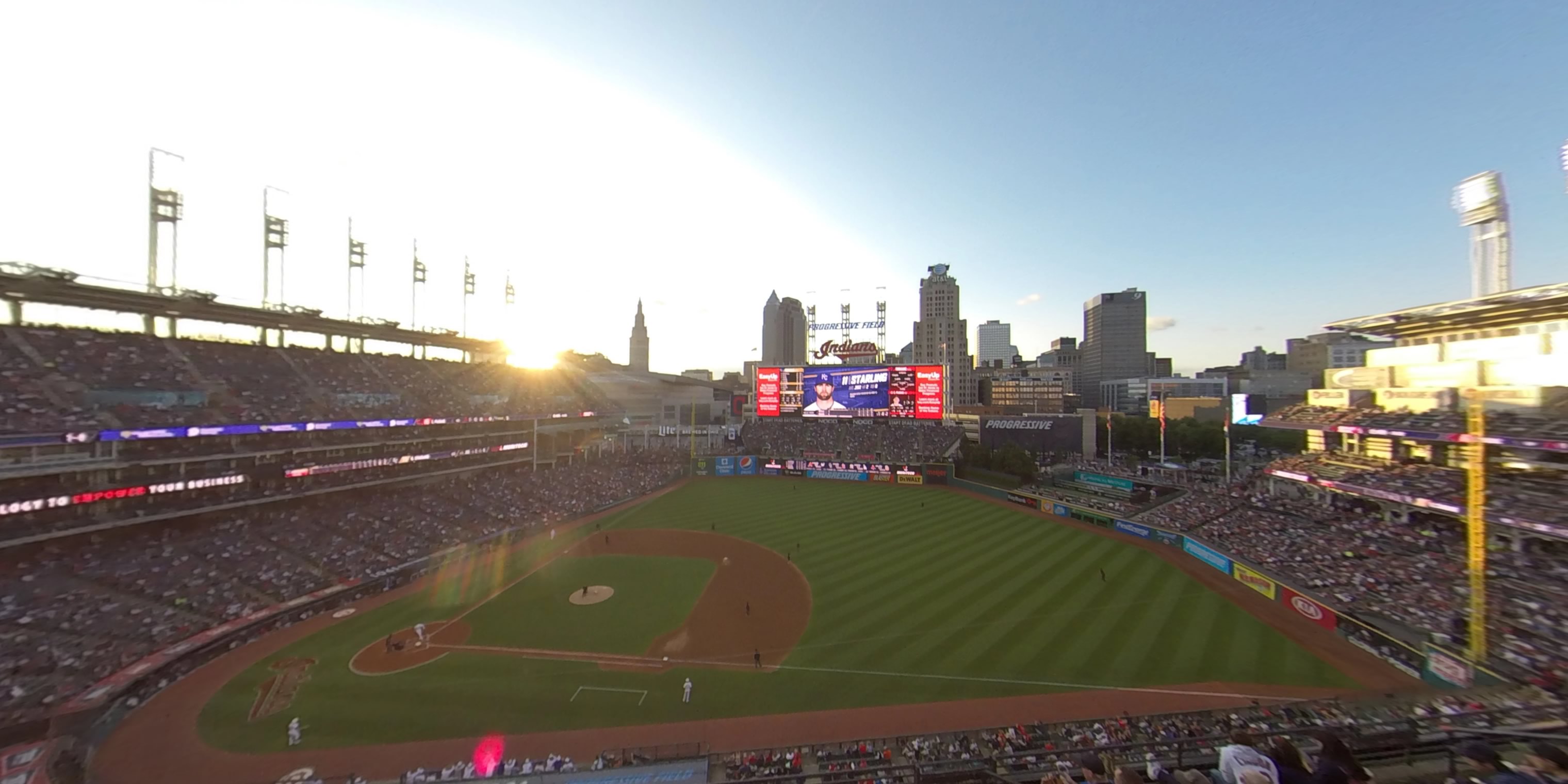 section 437 panoramic seat view  - progressive field
