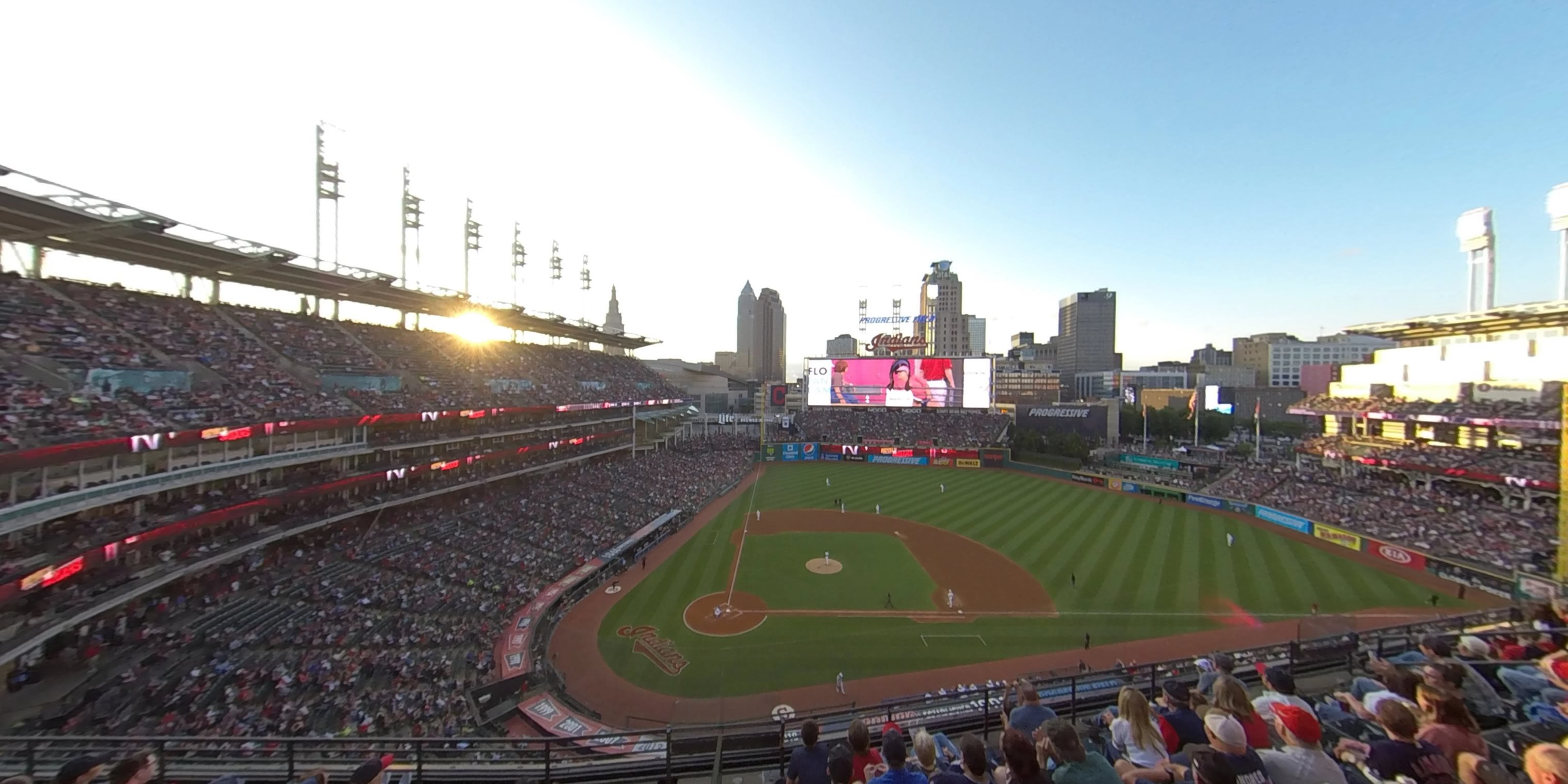 section 448 panoramic seat view  - progressive field