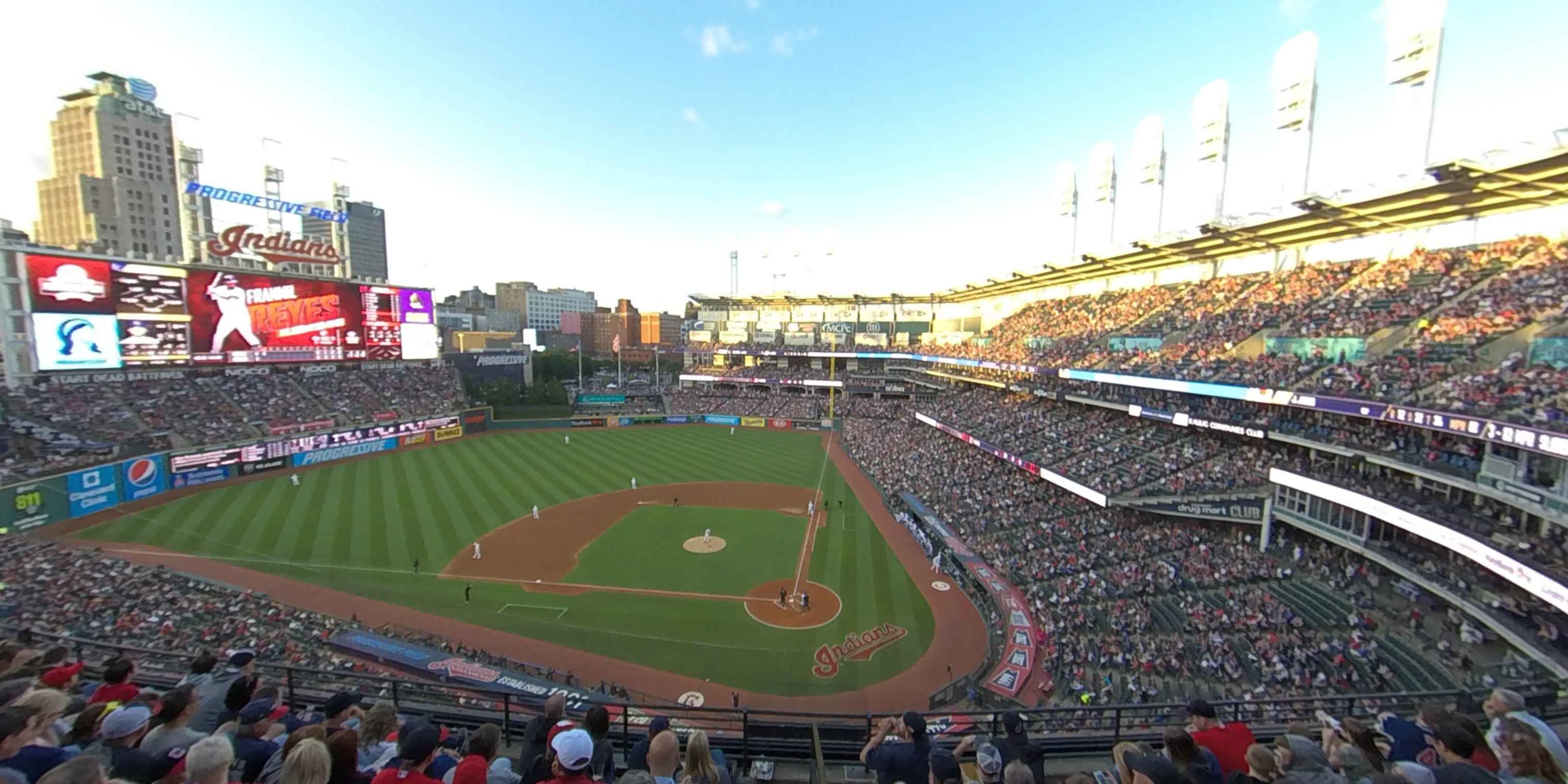 section 457 panoramic seat view  - progressive field