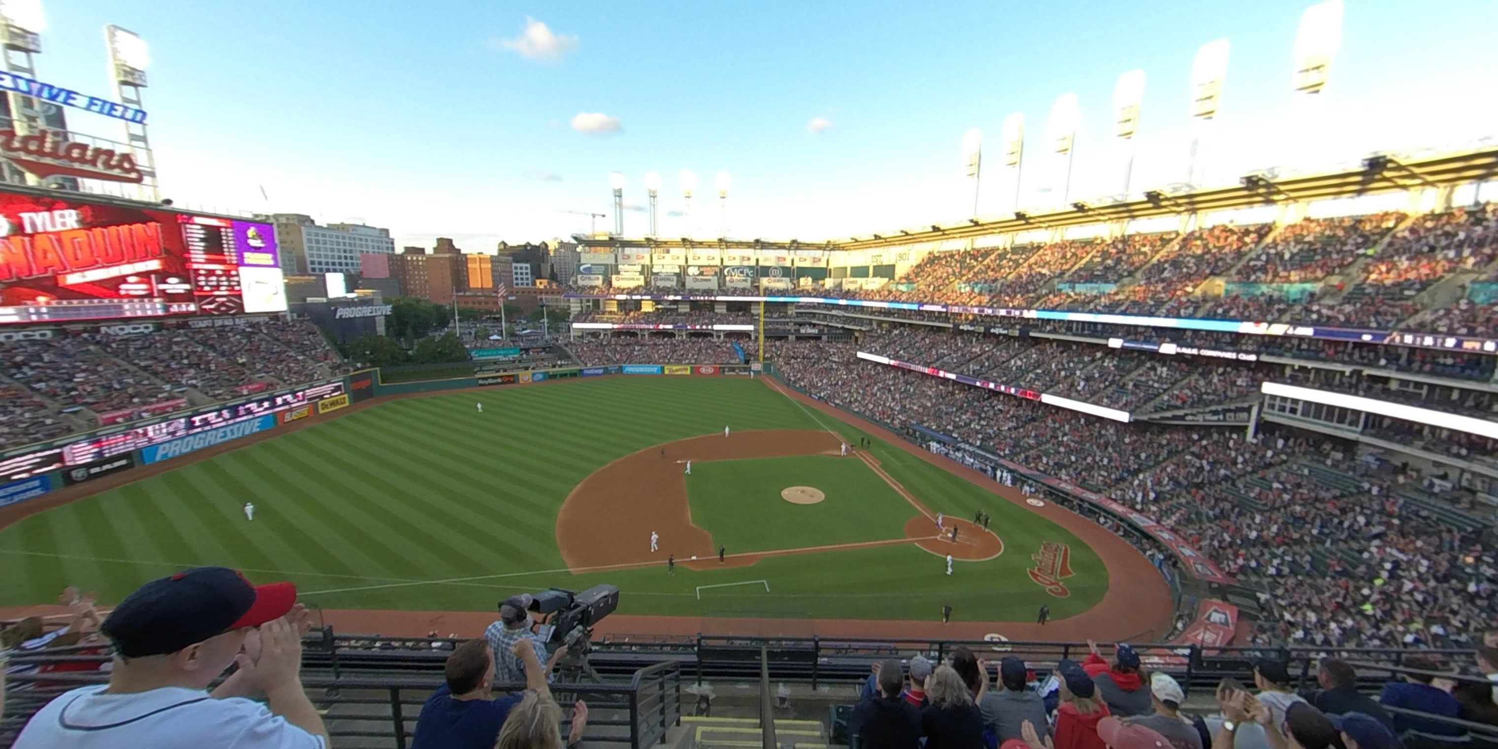 section 461 panoramic seat view  - progressive field