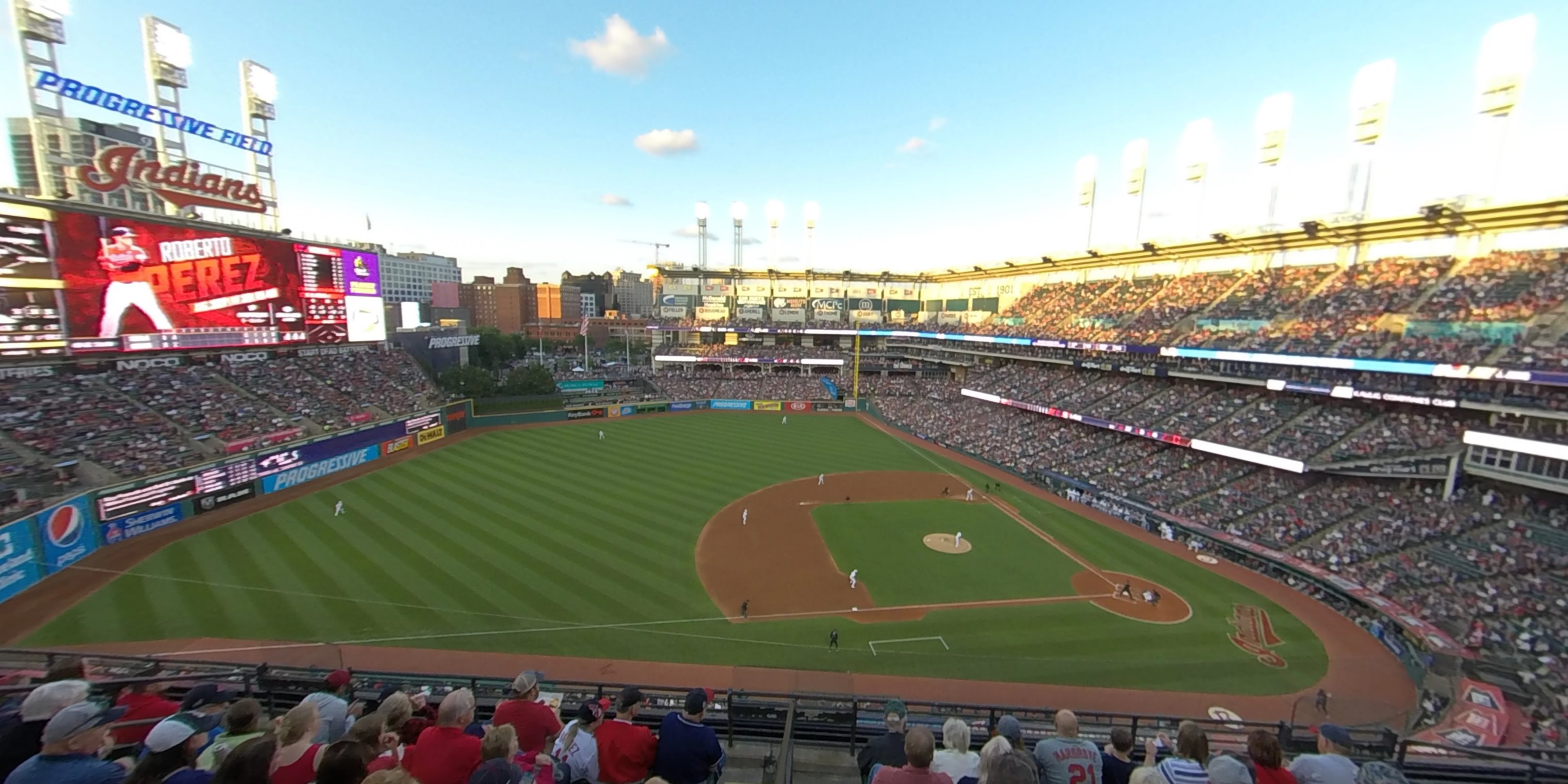 section 463 panoramic seat view  - progressive field