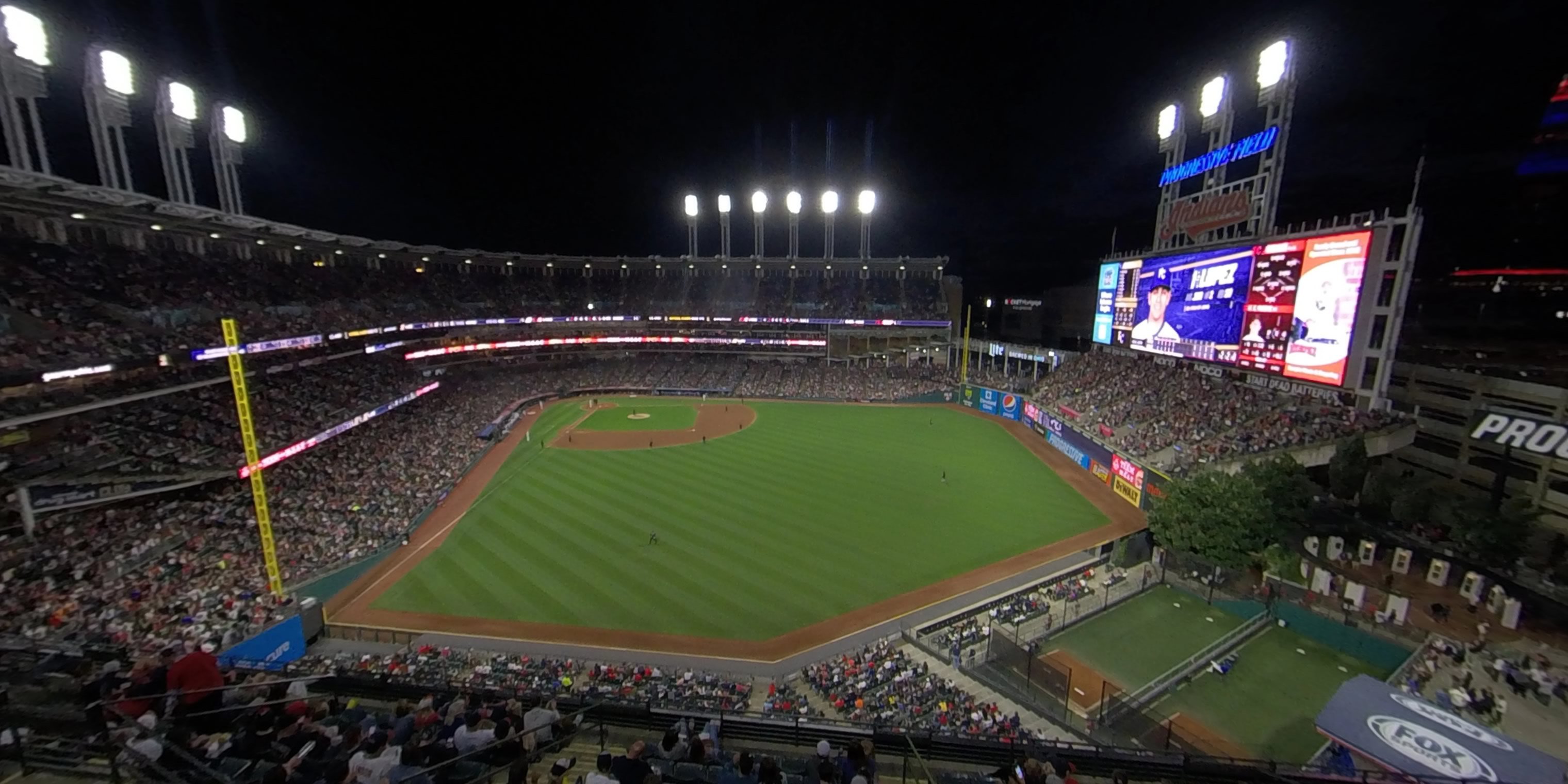 section 507 panoramic seat view  - progressive field