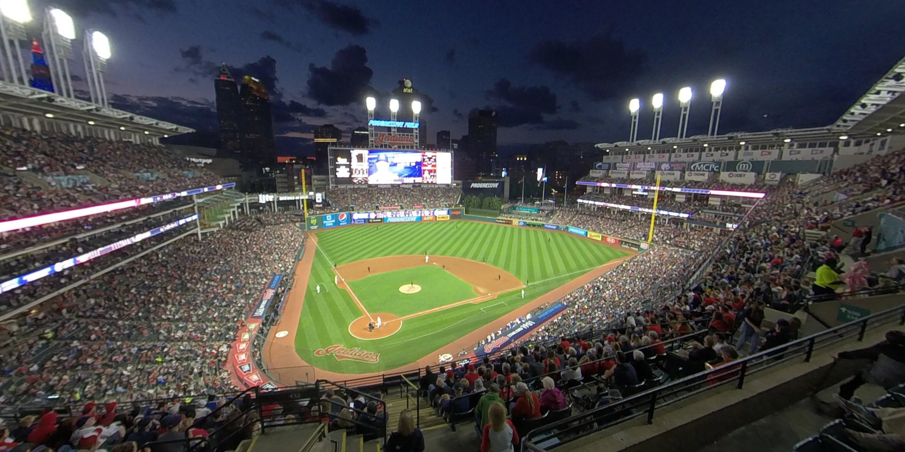 section 551 panoramic seat view  - progressive field