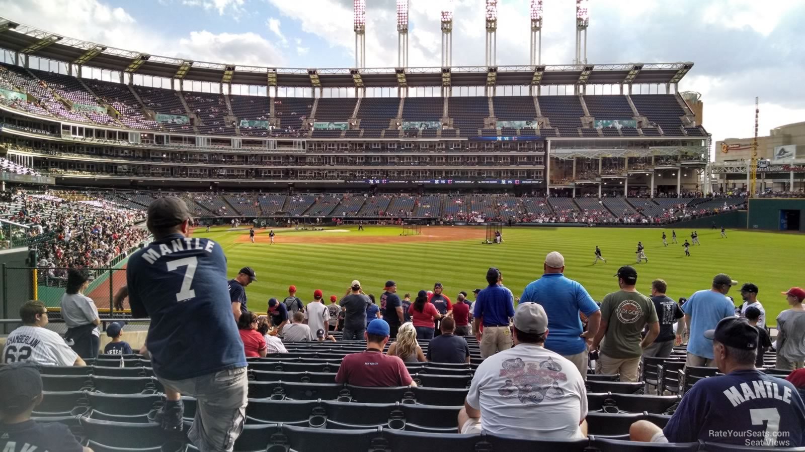 section 113, row w seat view  - progressive field