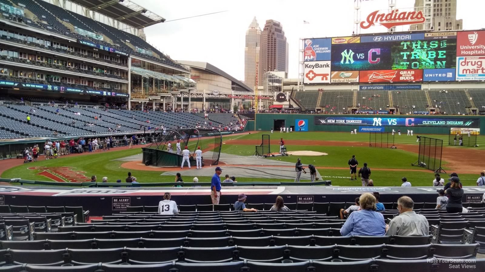 progressive field section 148 rateyourseats com progressive field seating charts