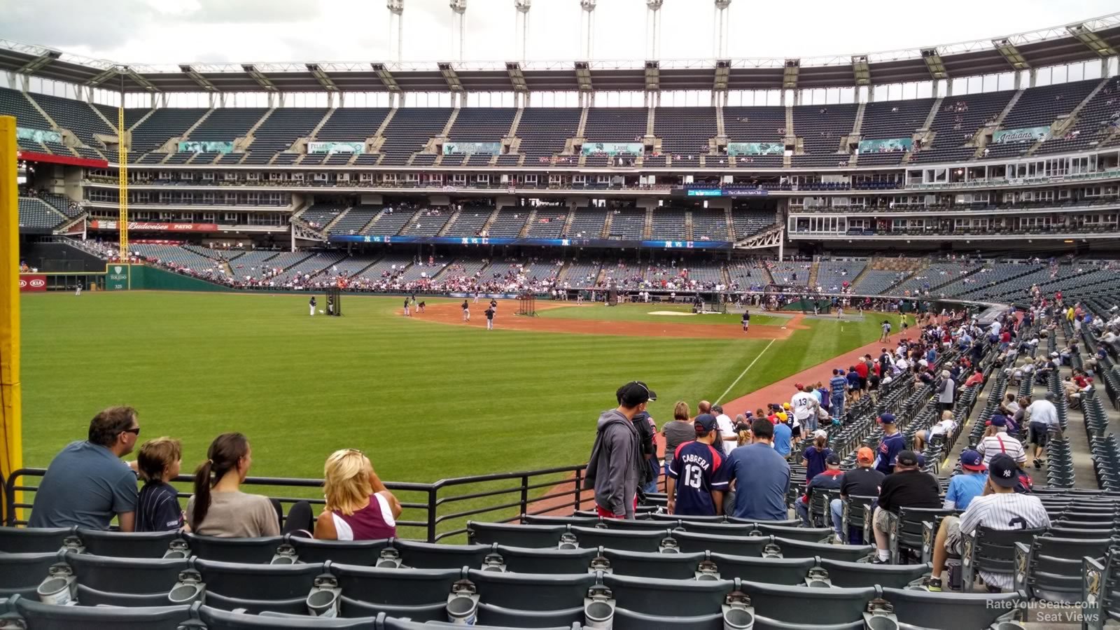 section 179, row bb seat view  - progressive field