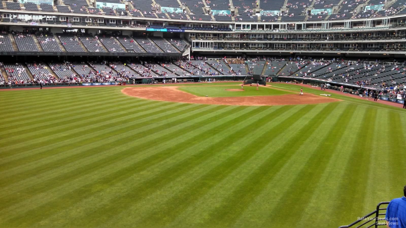 section 183, row h seat view  - progressive field