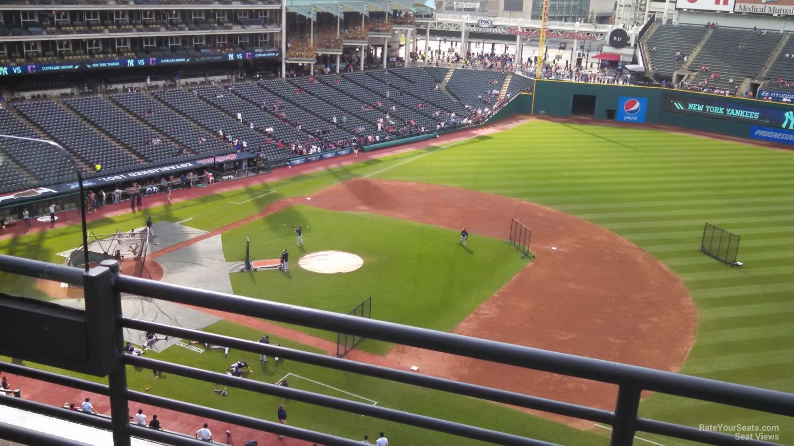 section 438, row d seat view  - progressive field