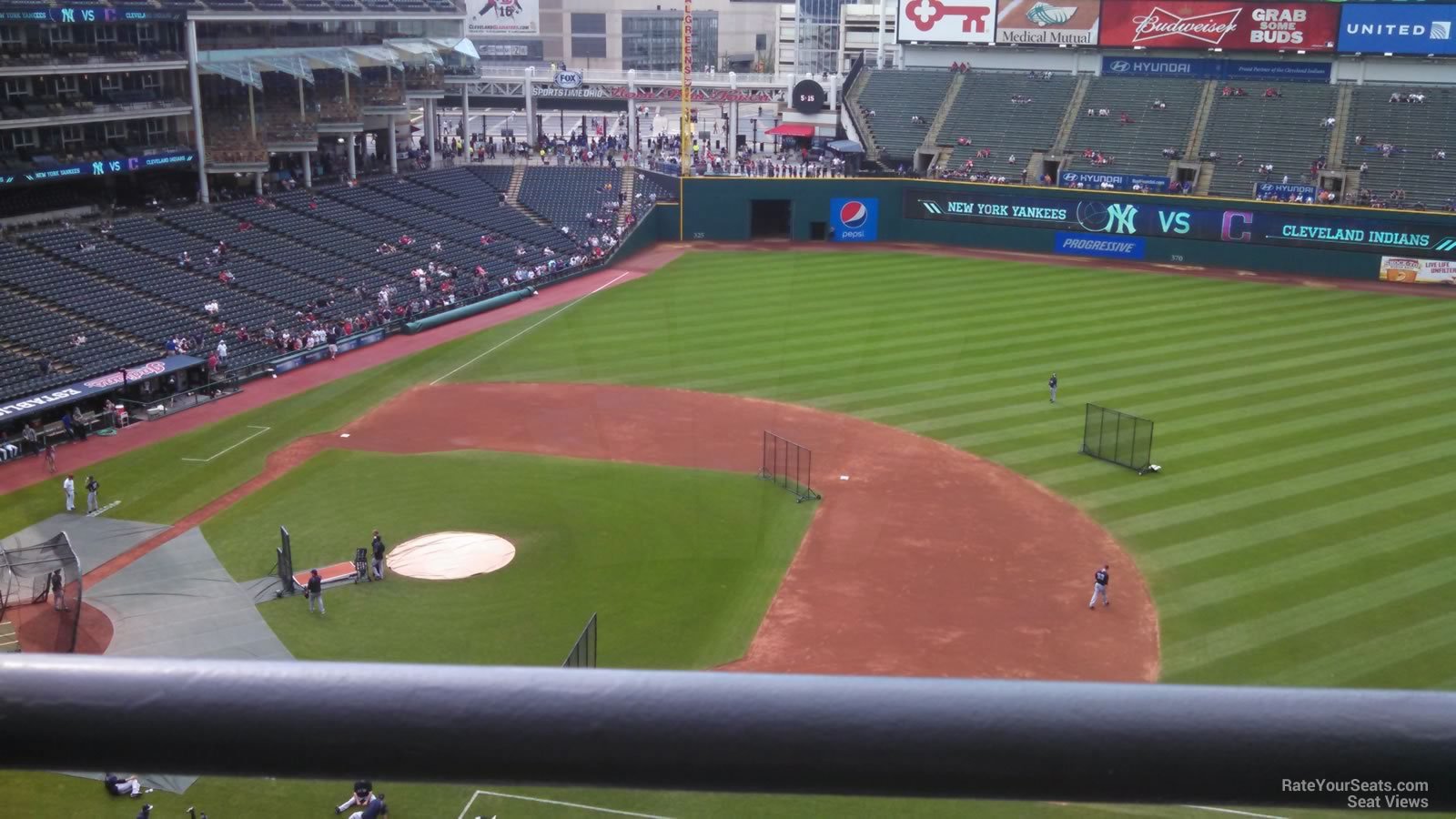 section 442, row e seat view  - progressive field