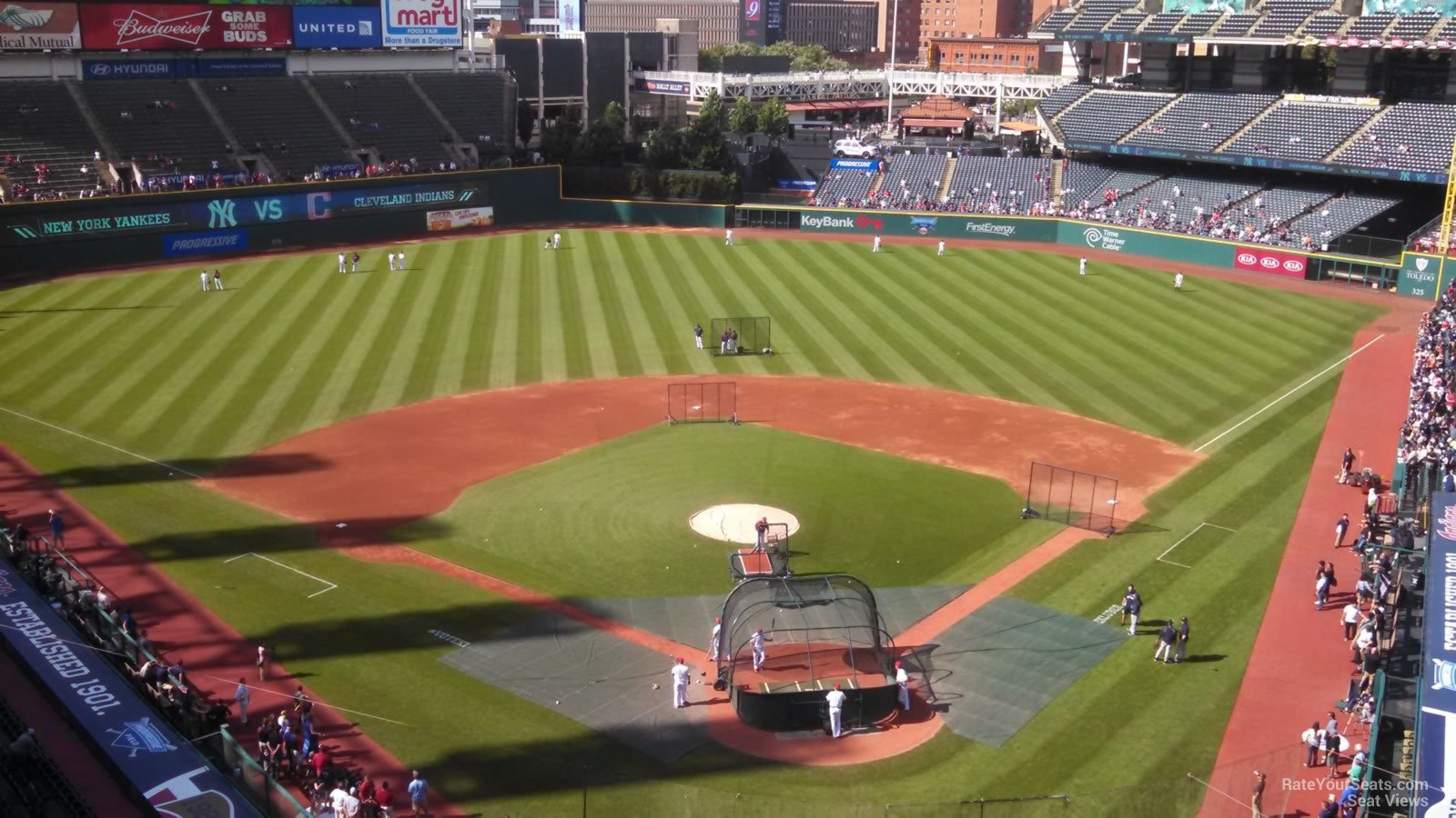 section 456, row e seat view  - progressive field