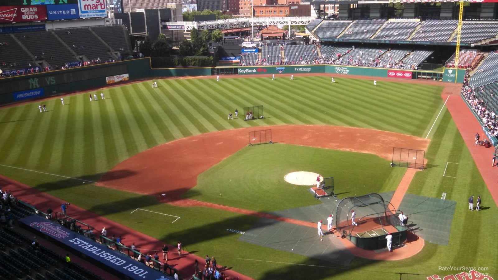 section 458, row e seat view  - progressive field