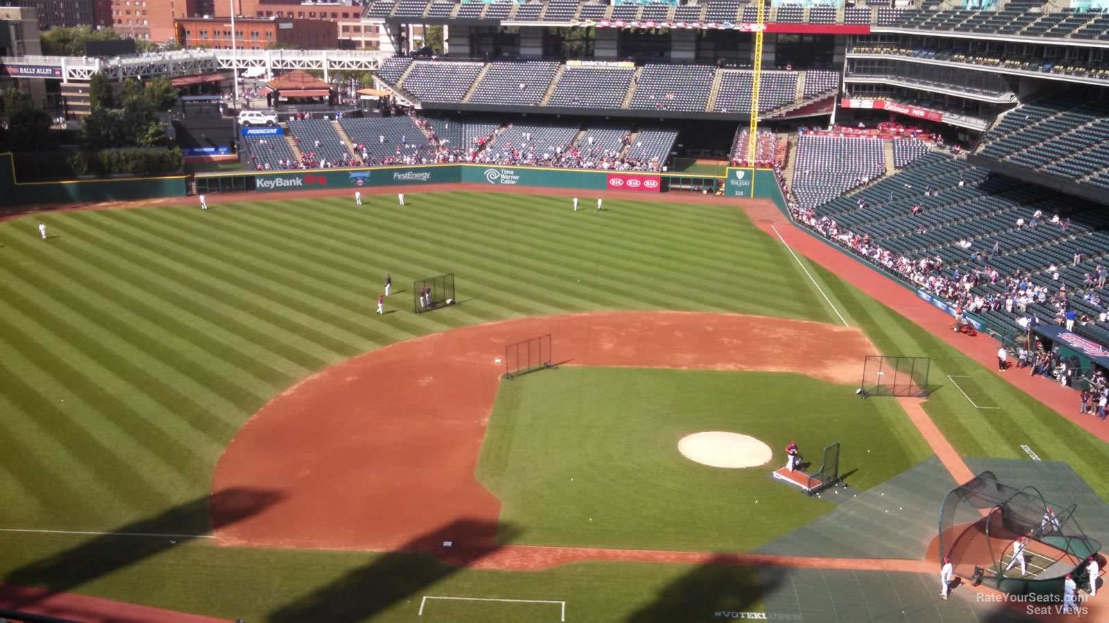 section 462, row e seat view  - progressive field