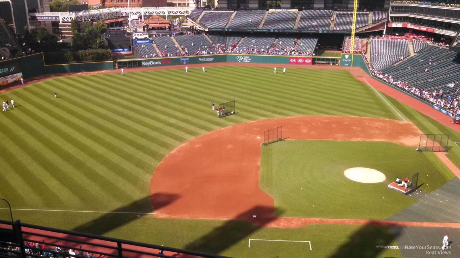 section 463, row e seat view  - progressive field