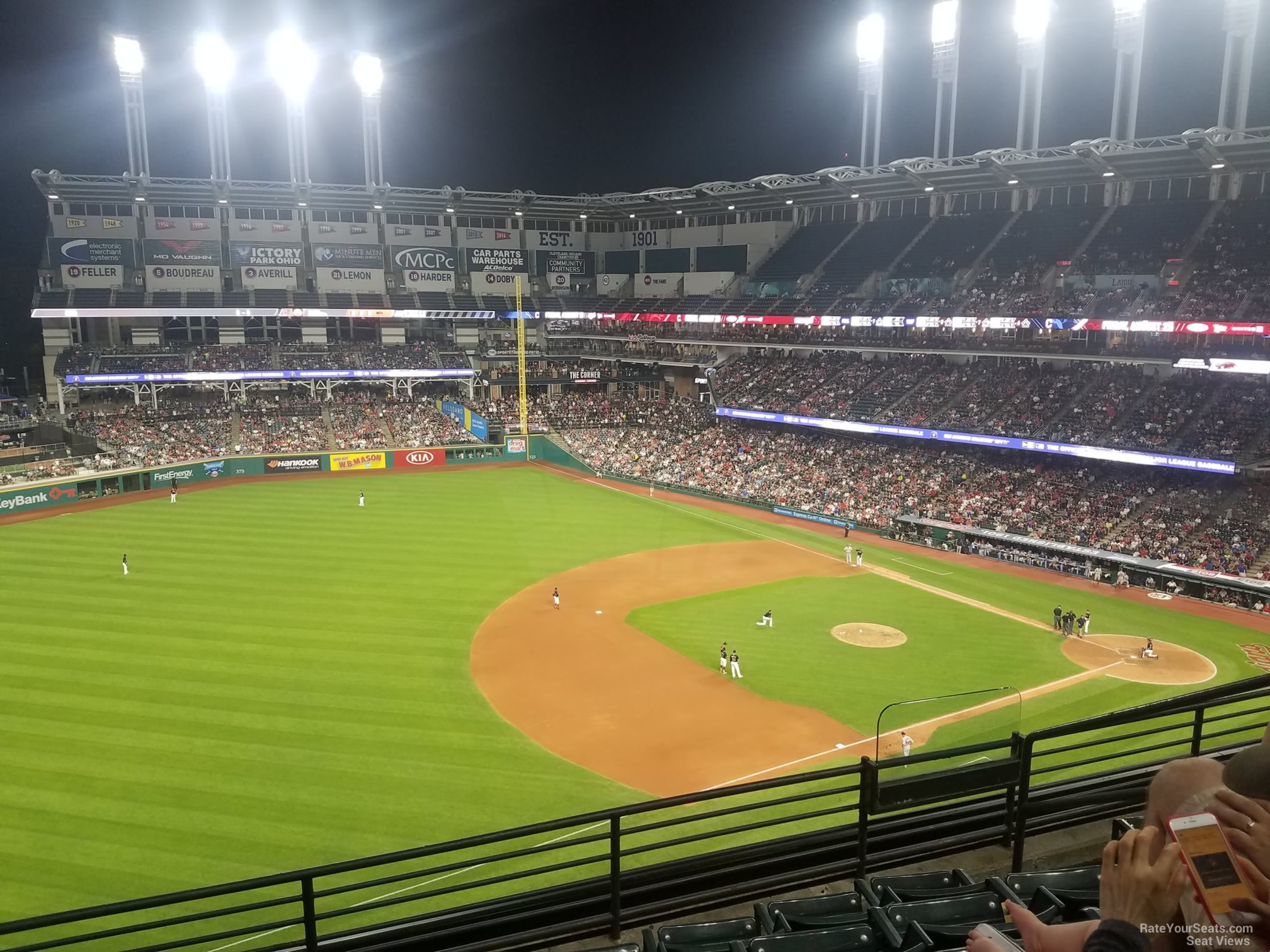 section 470, row e seat view  - progressive field
