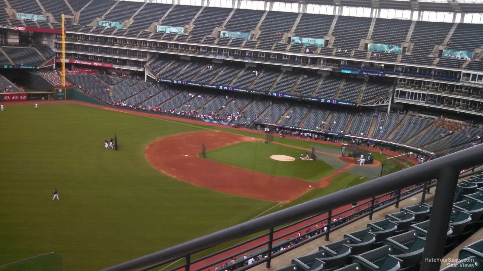 section 478, row d seat view  - progressive field