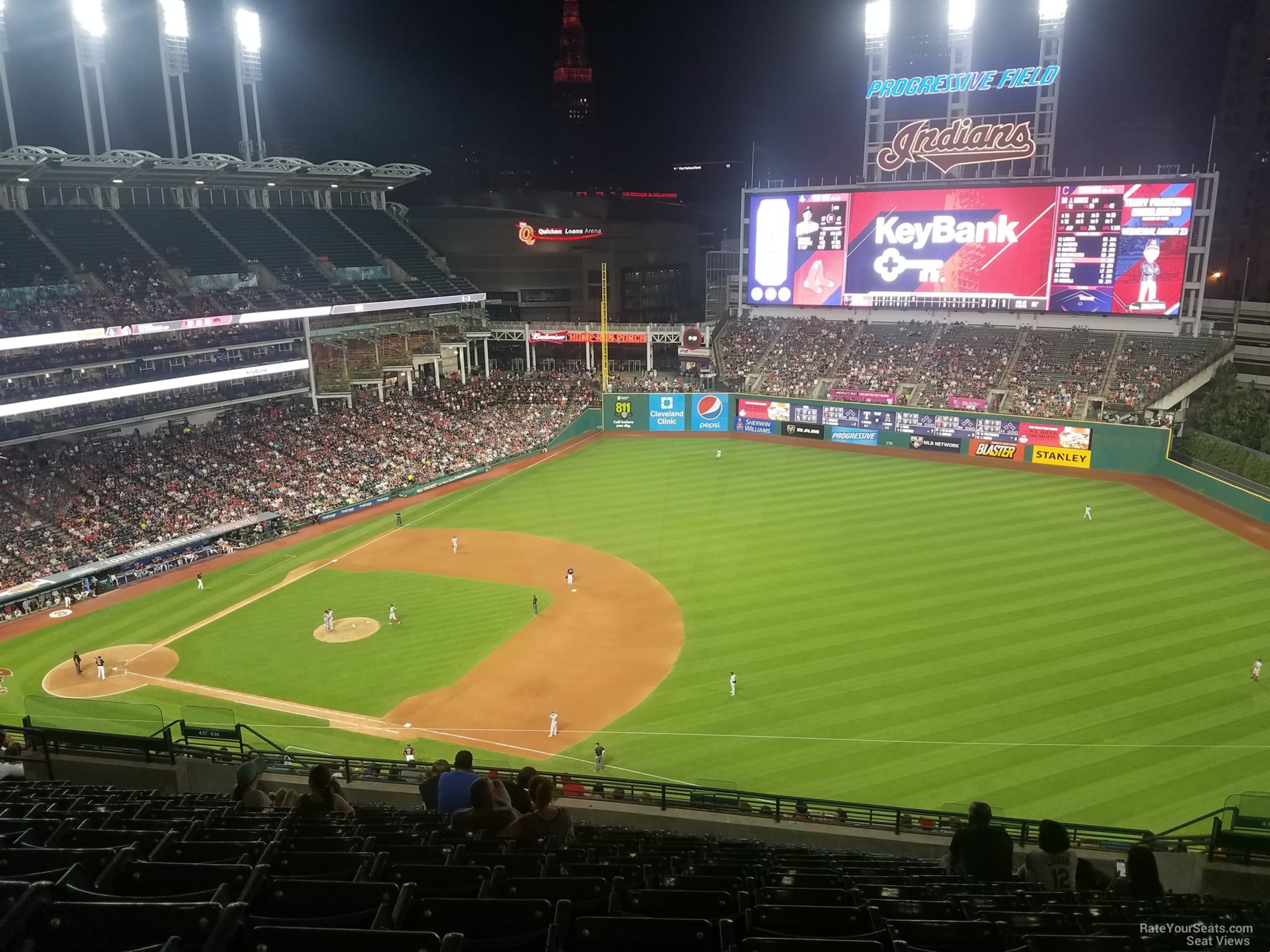 section 529, row s seat view  - progressive field