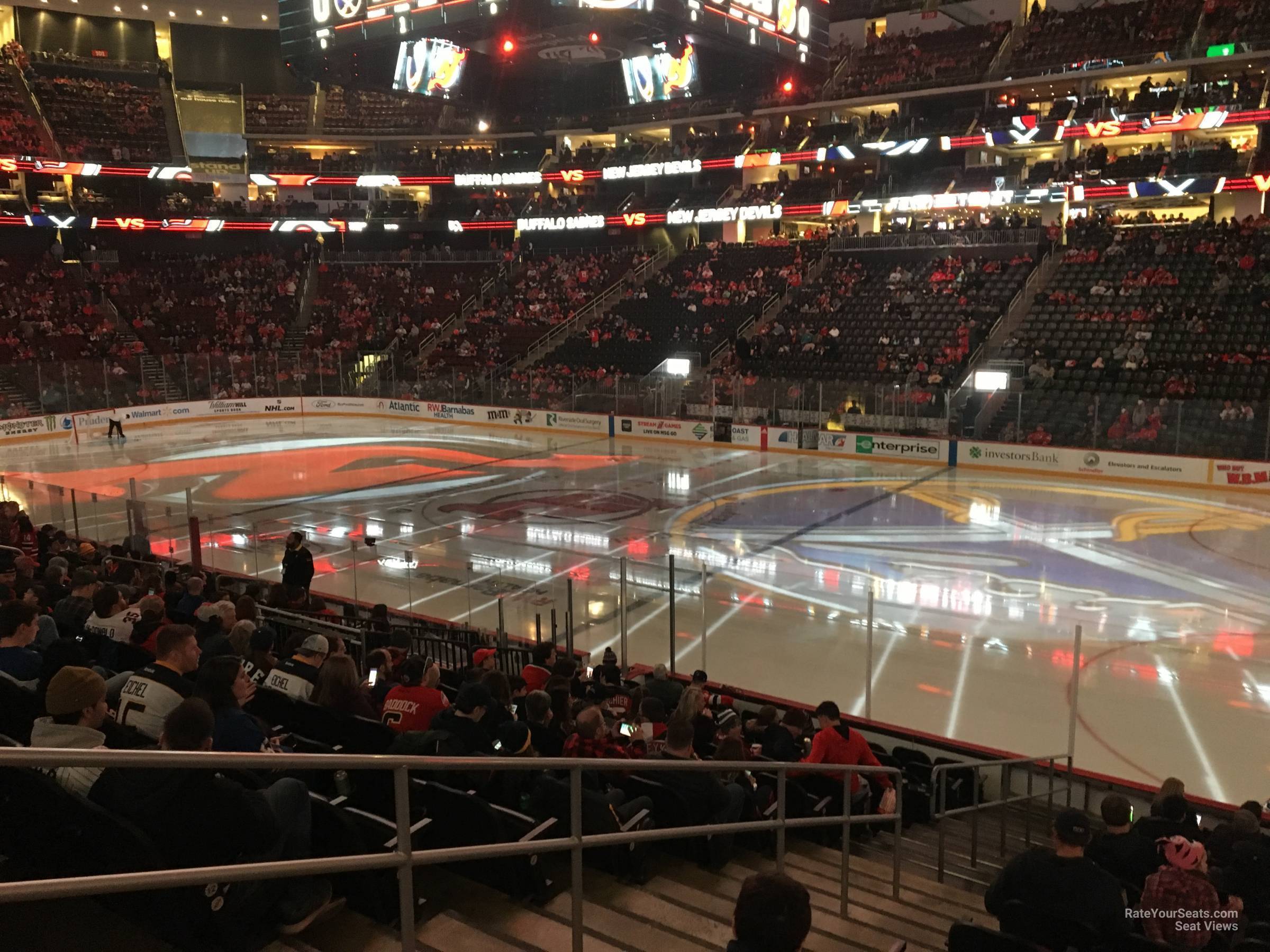 section 10, row 15 seat view  for hockey - prudential center