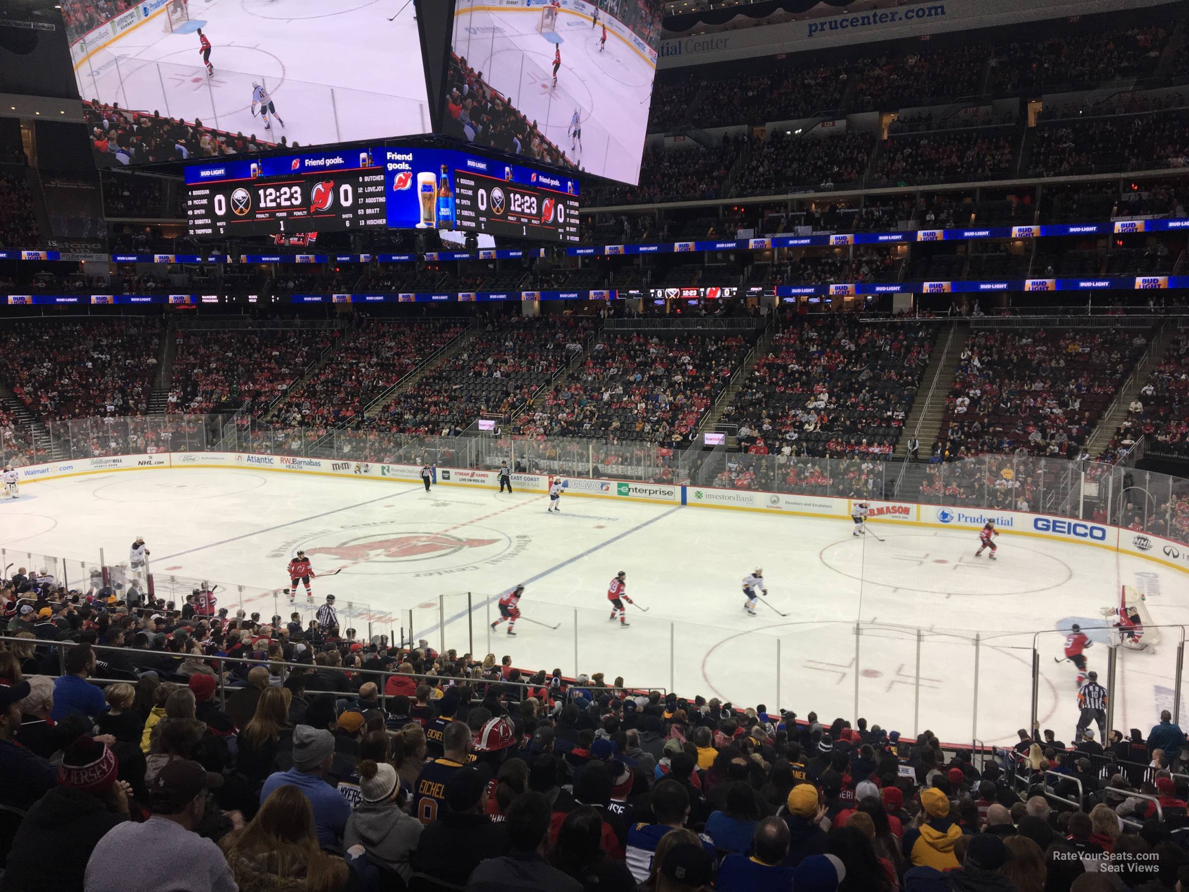 section 10, row 24 seat view  for hockey - prudential center