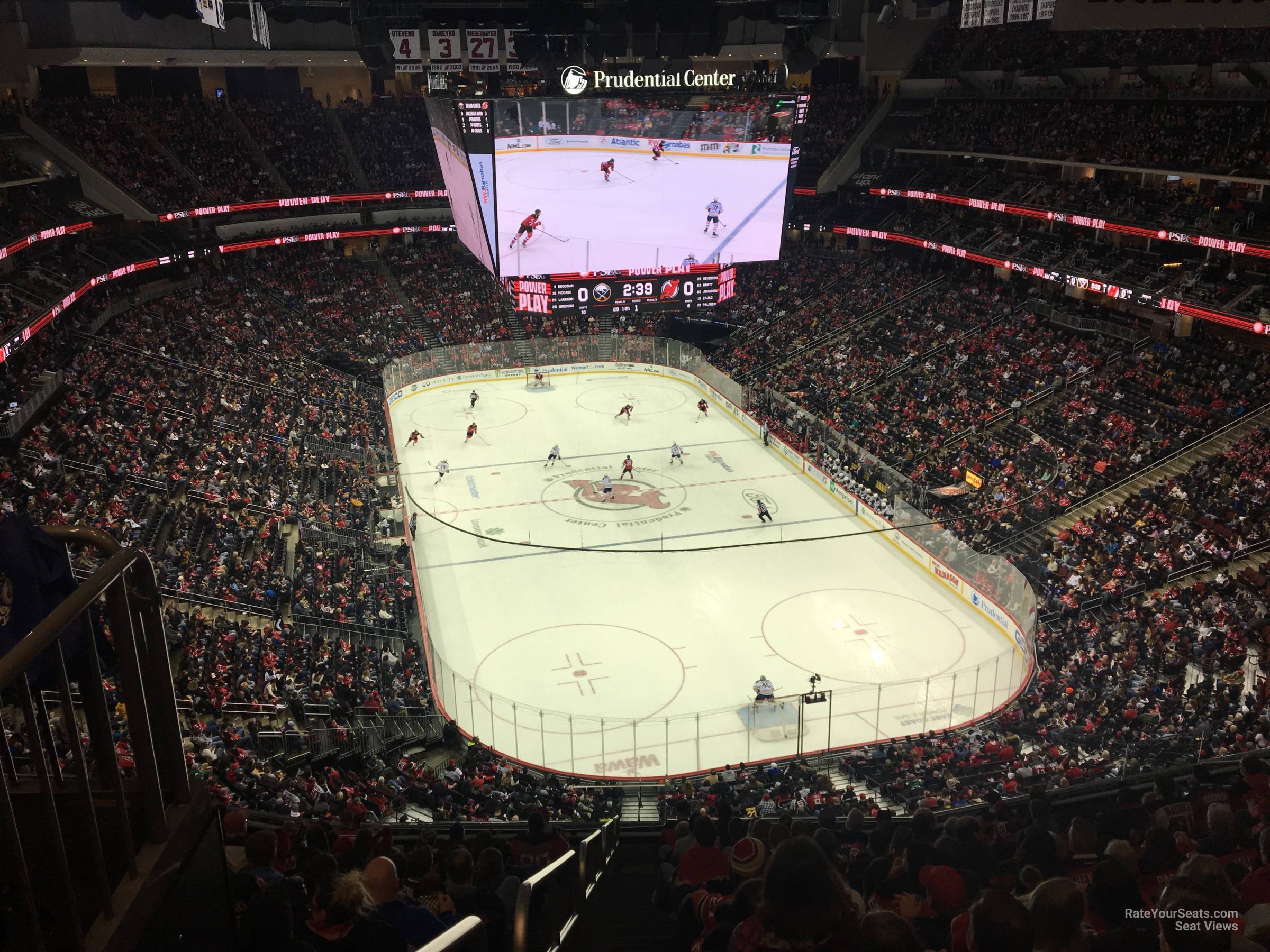 section 102, row 6 seat view  for hockey - prudential center