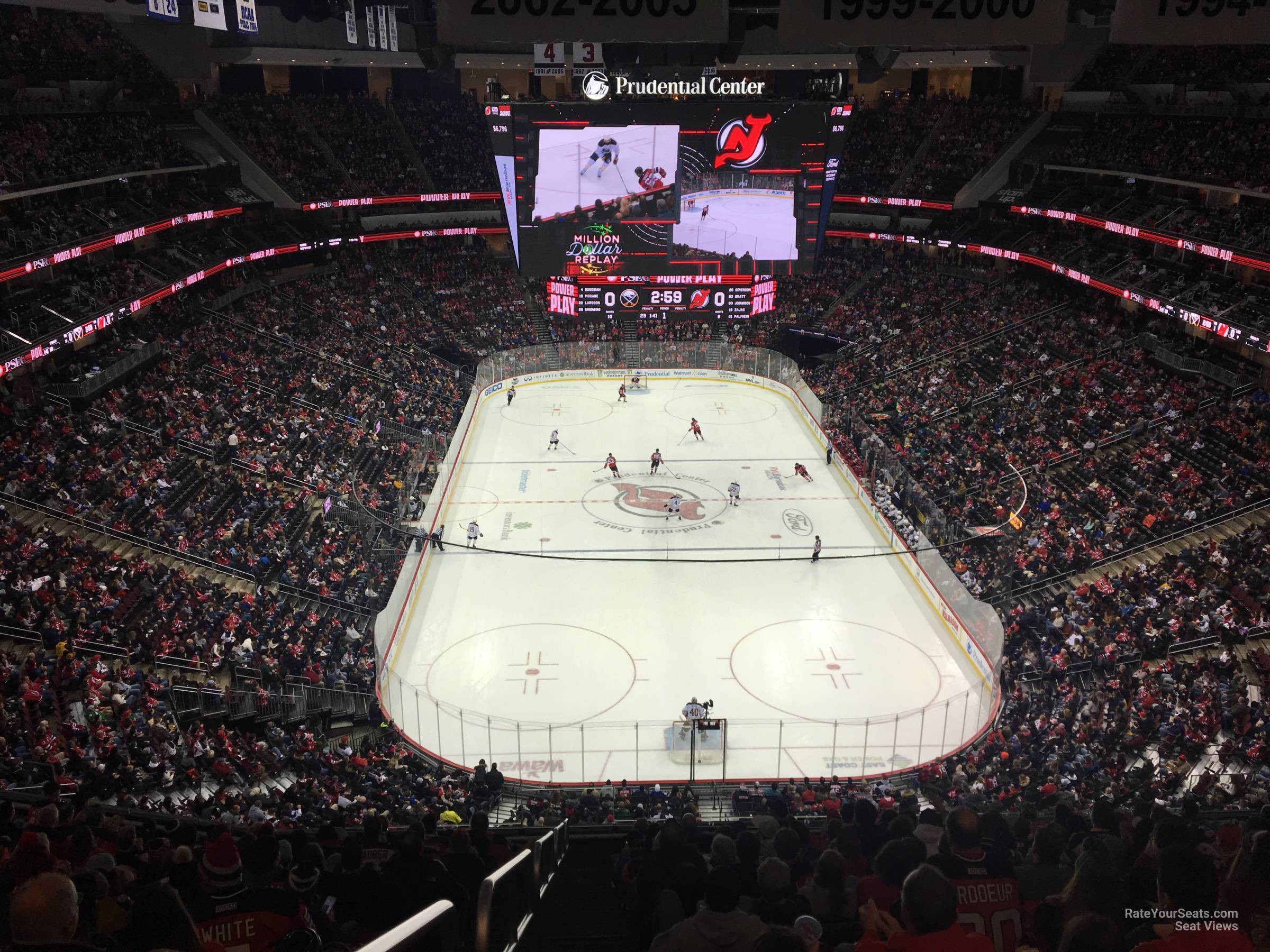 section 103, row 6 seat view  for hockey - prudential center