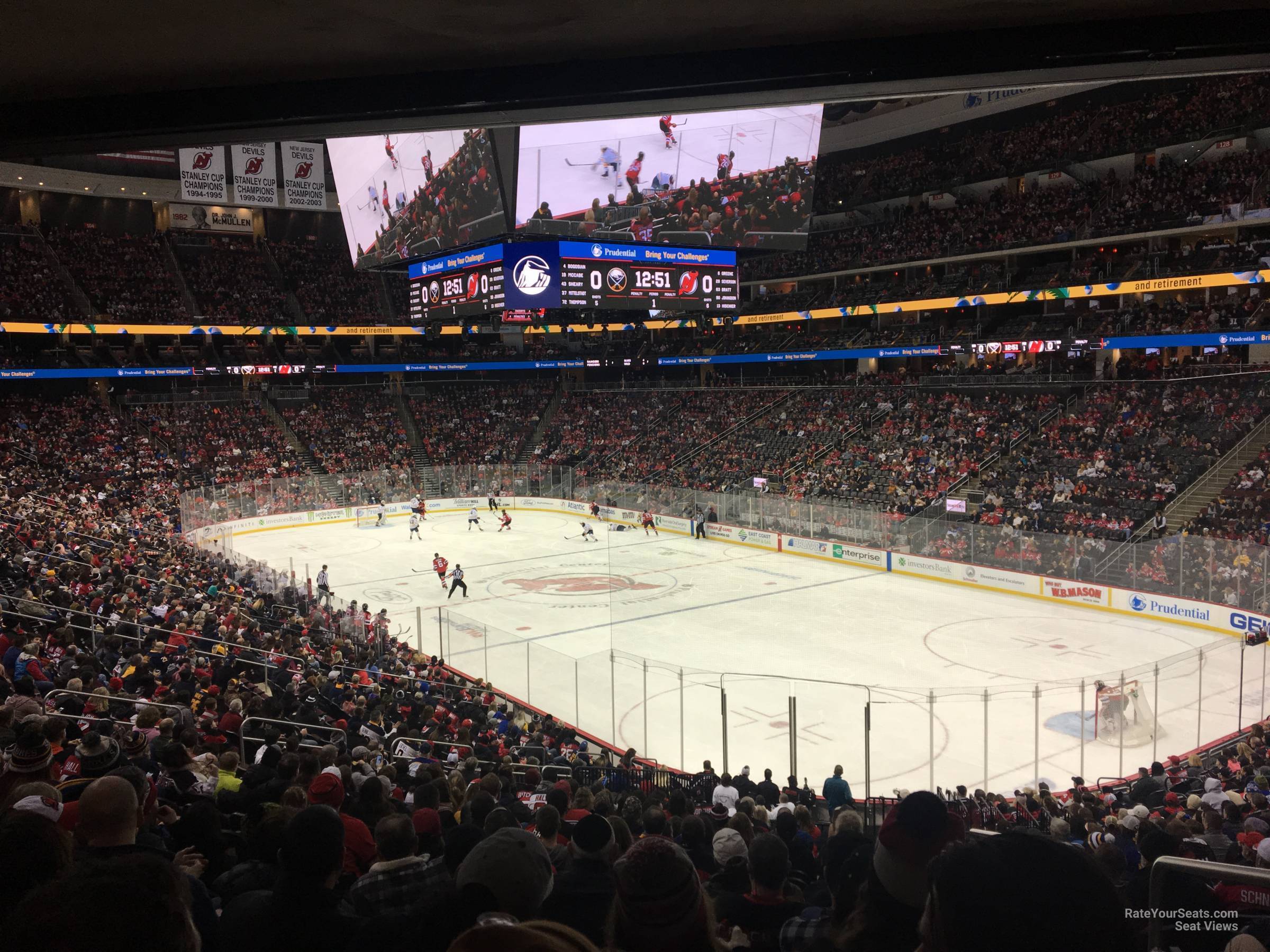 section 11, row 24 seat view  for hockey - prudential center