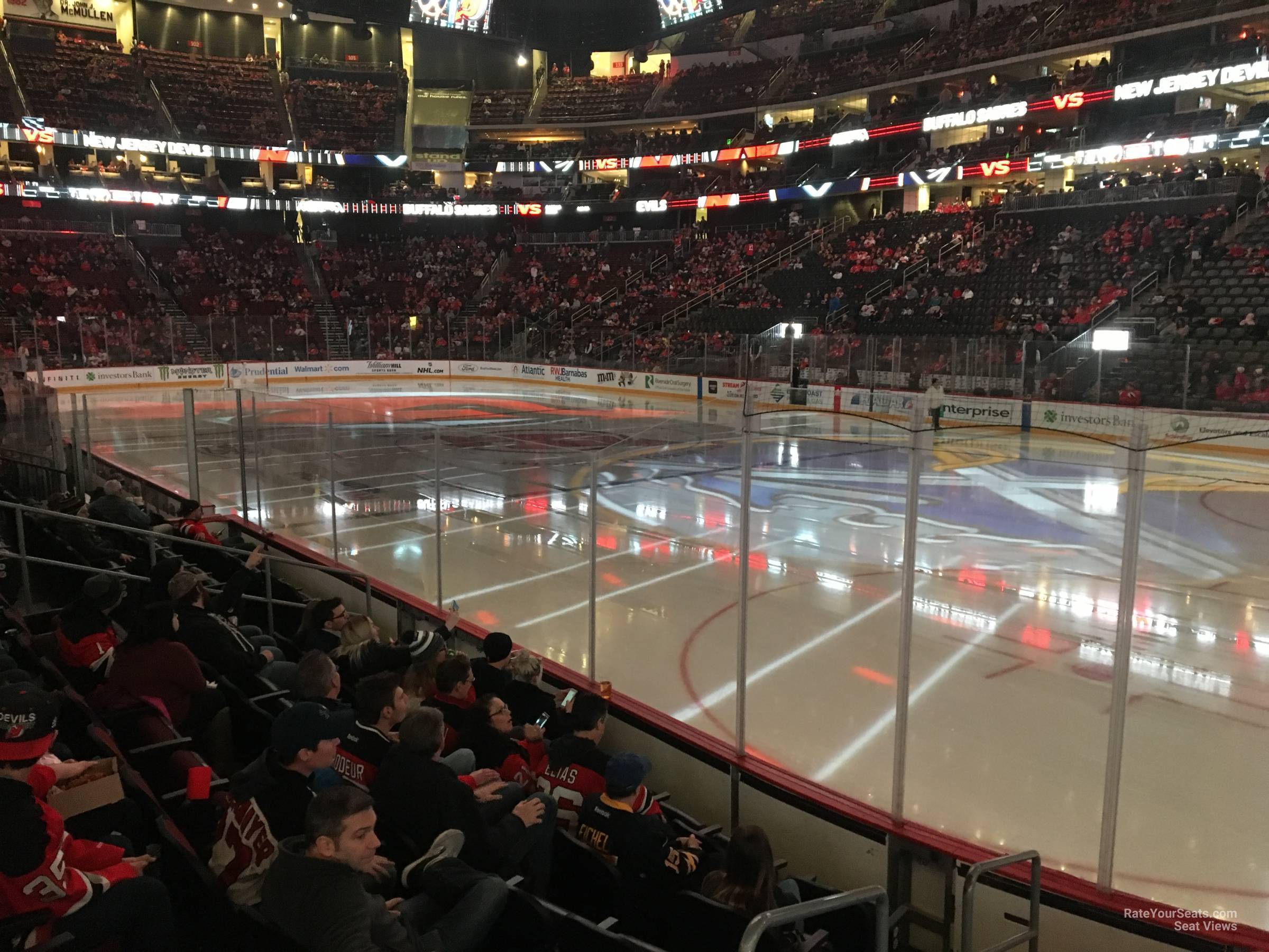 section 11, row 5 seat view  for hockey - prudential center