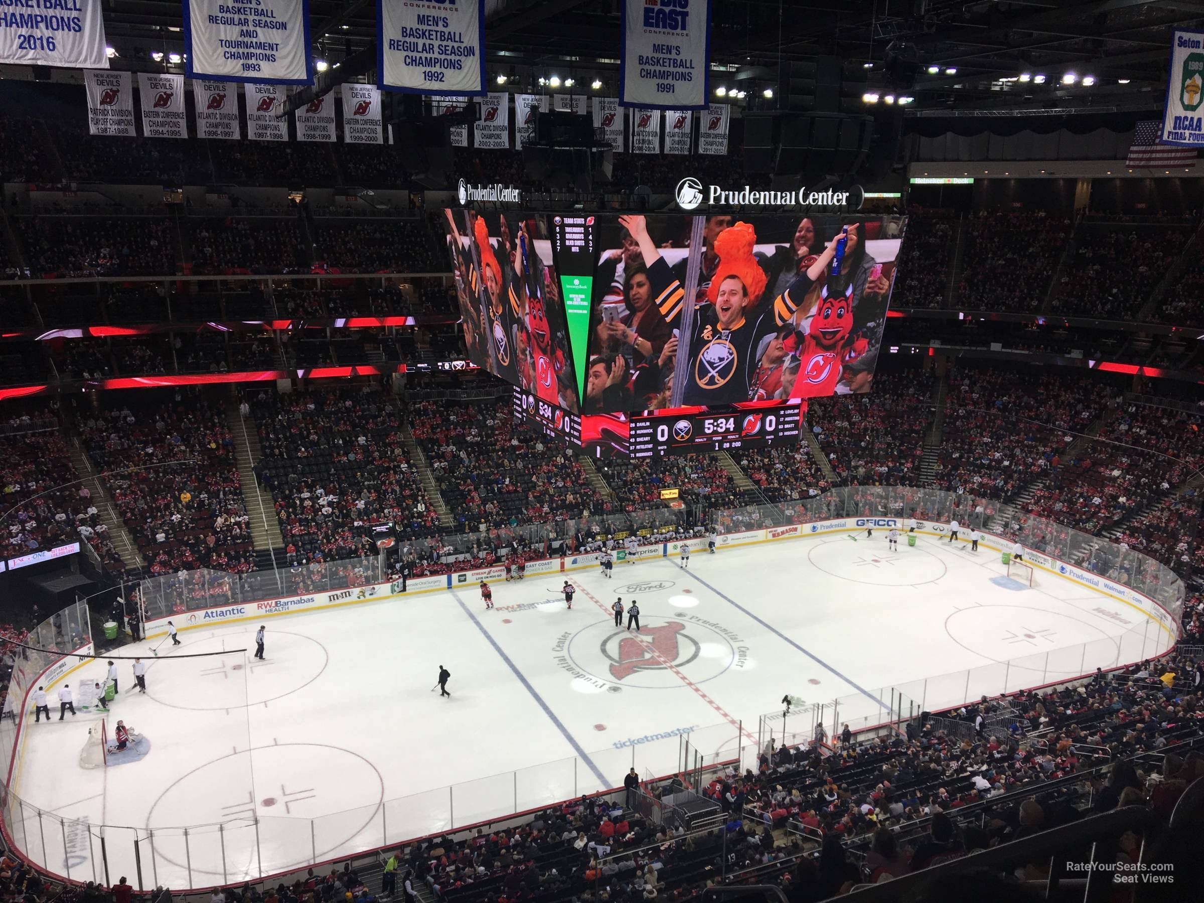 Inside the Prudential Center (The Rock) for the NJ Nets ga…