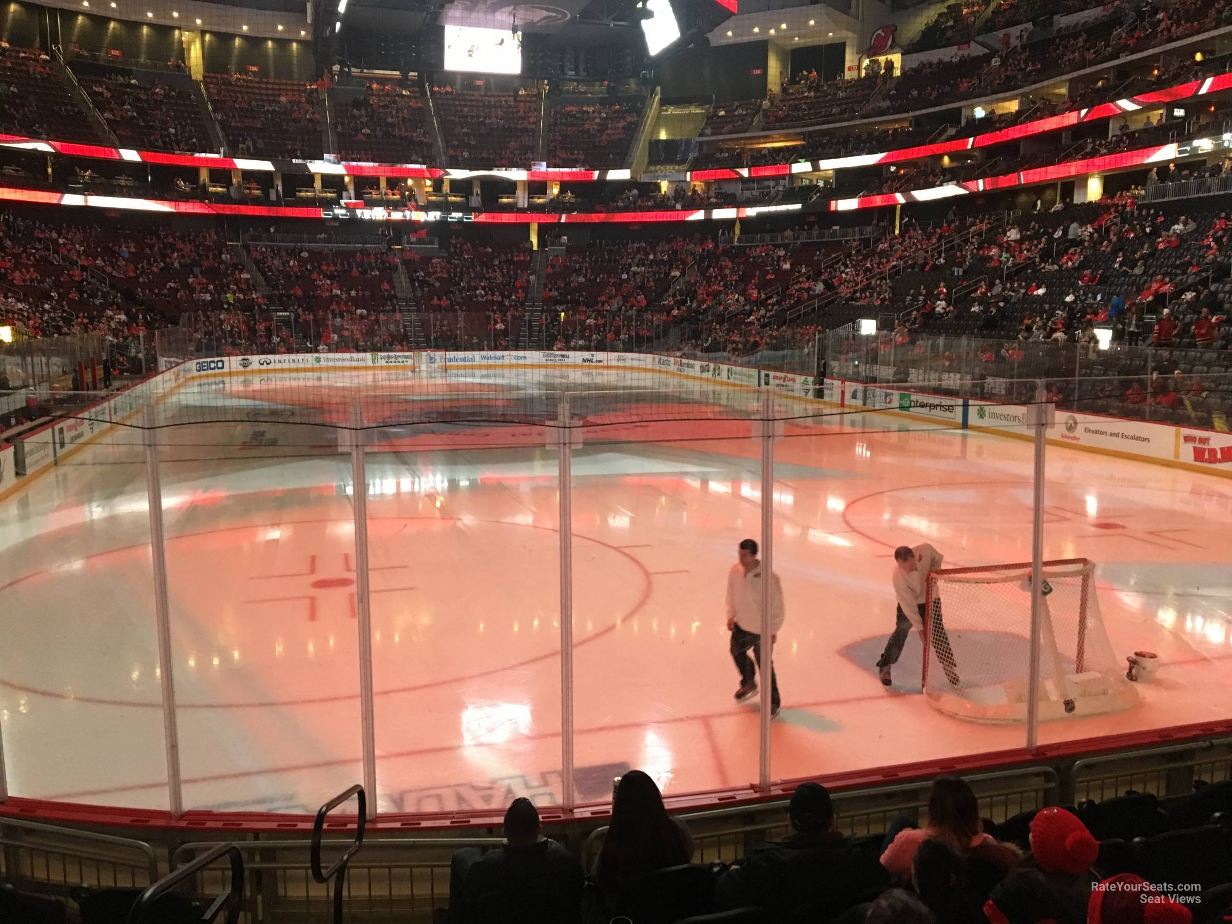 section 13, row 5 seat view  for hockey - prudential center