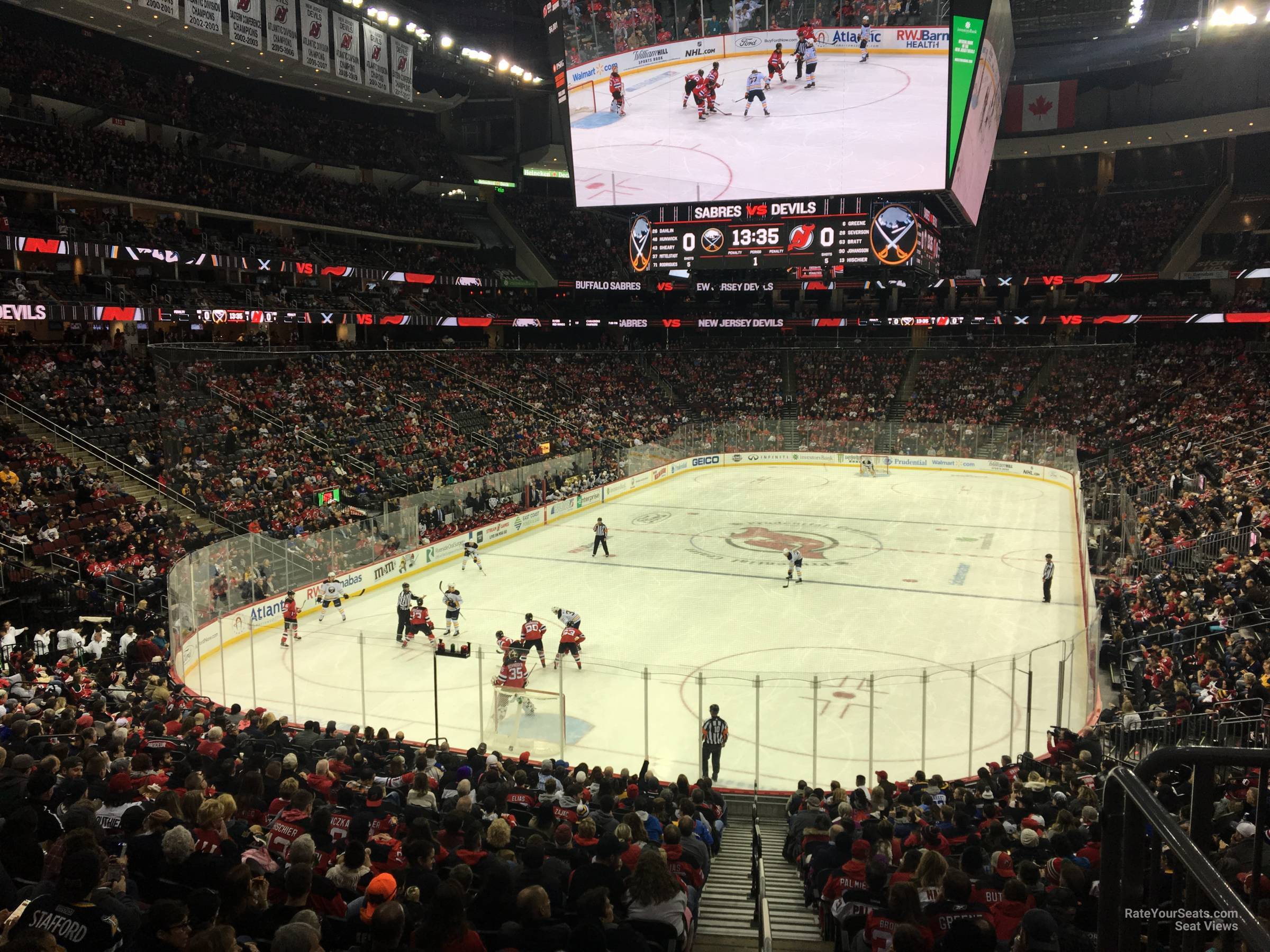 section 14, row 24 seat view  for hockey - prudential center