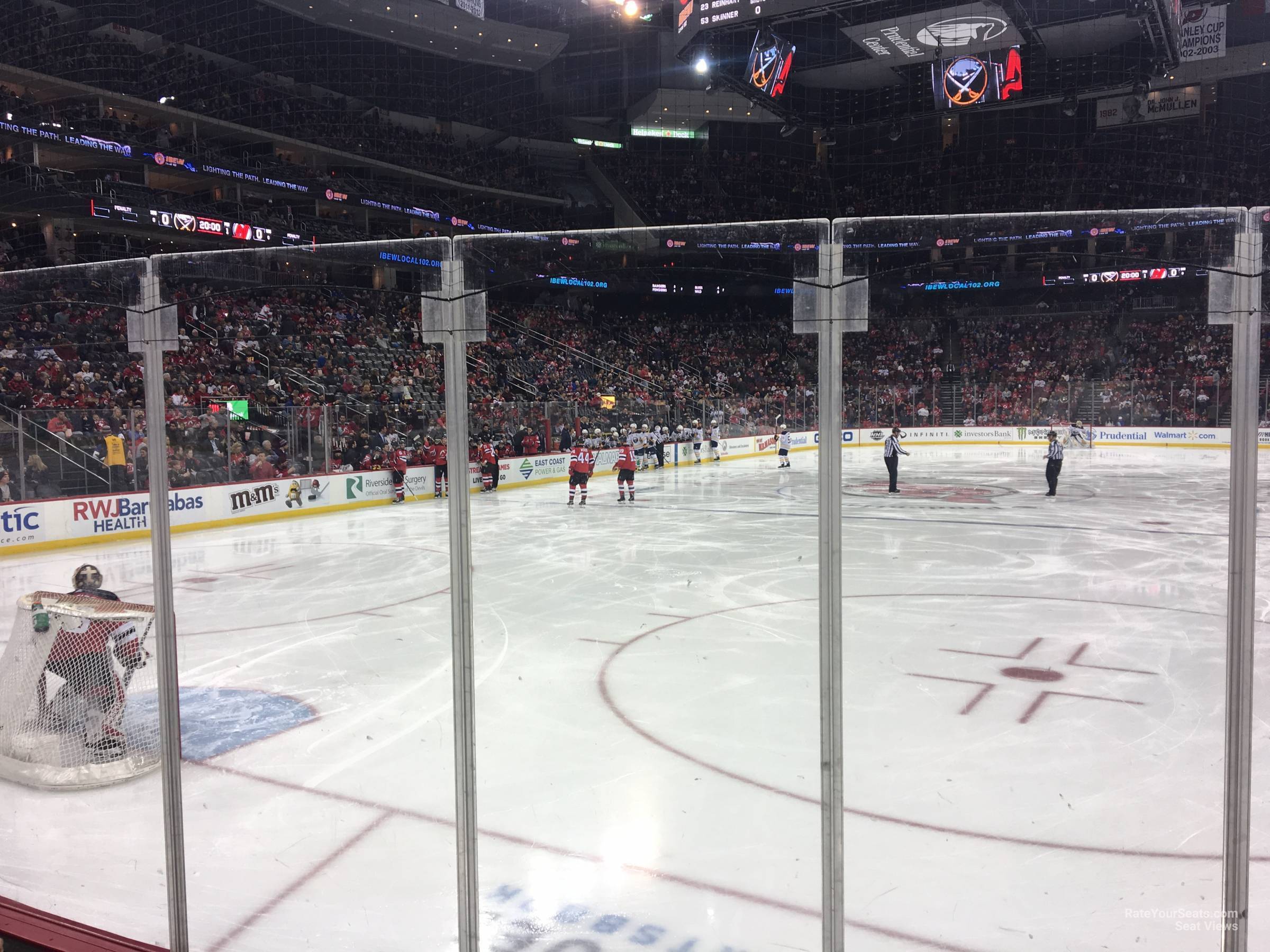 section 15, row 5 seat view  for hockey - prudential center