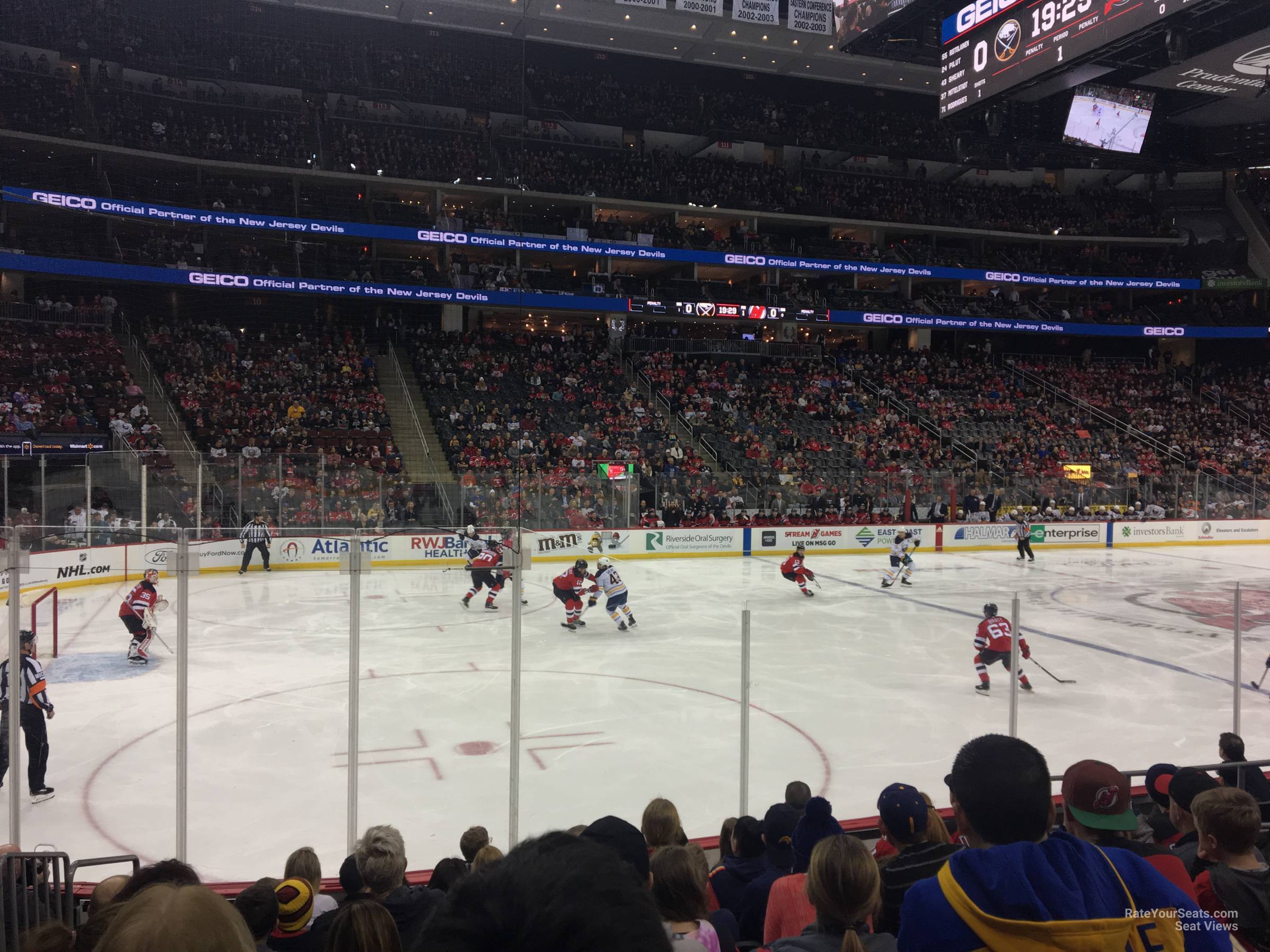 section 17, row 5 seat view  for hockey - prudential center