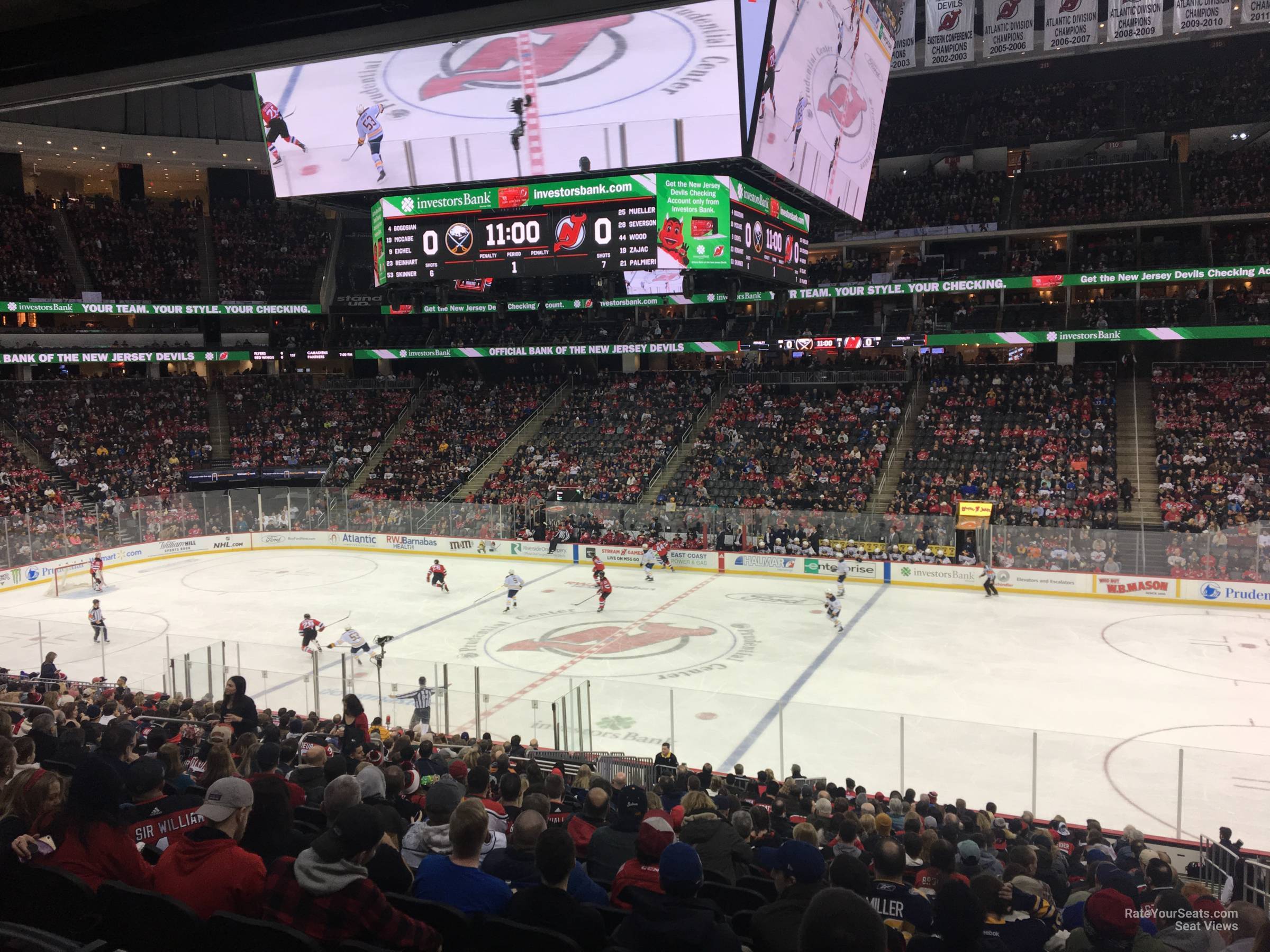 section 20, row 24 seat view  for hockey - prudential center