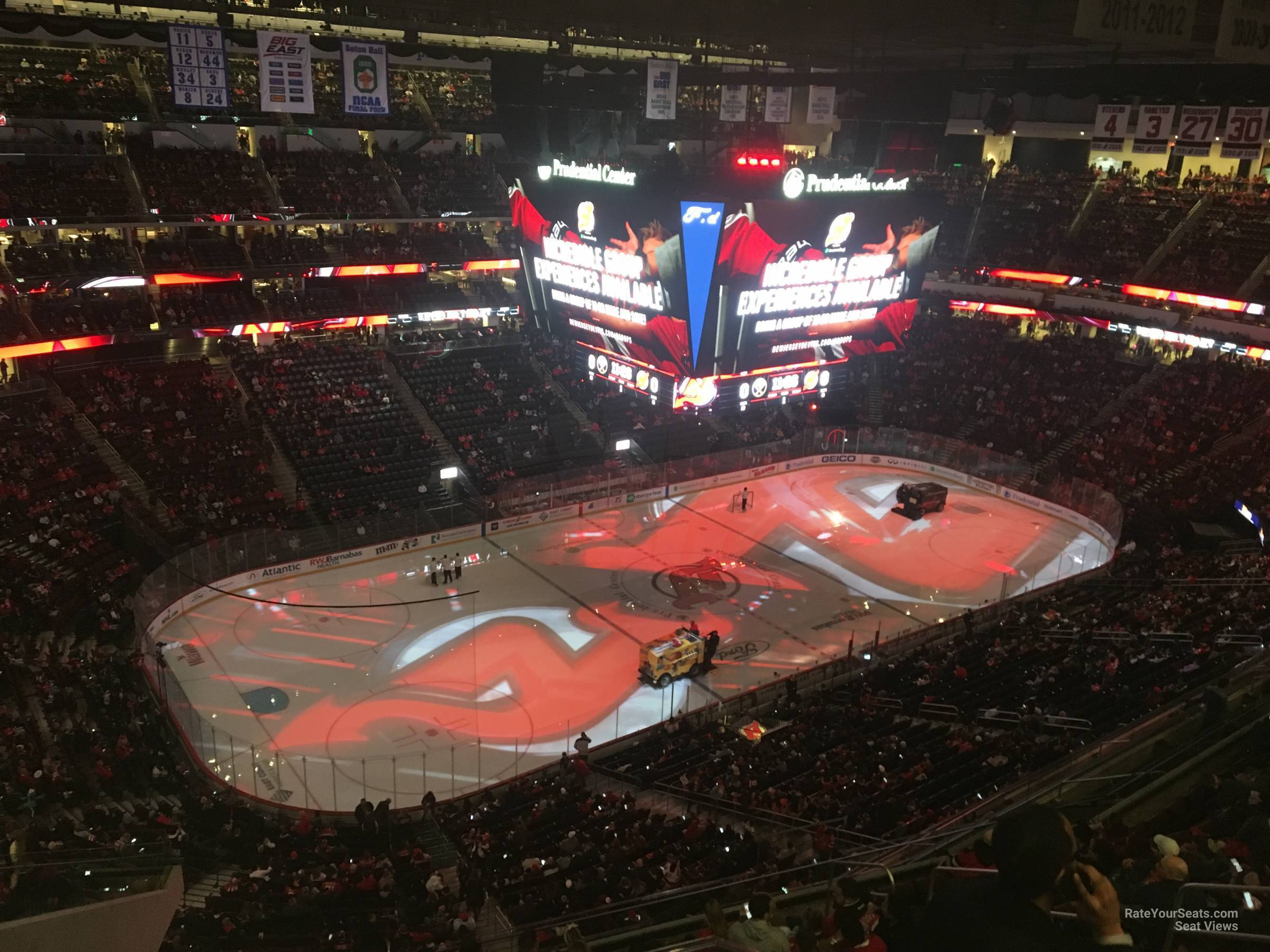 section 209, row 1 seat view  for hockey - prudential center