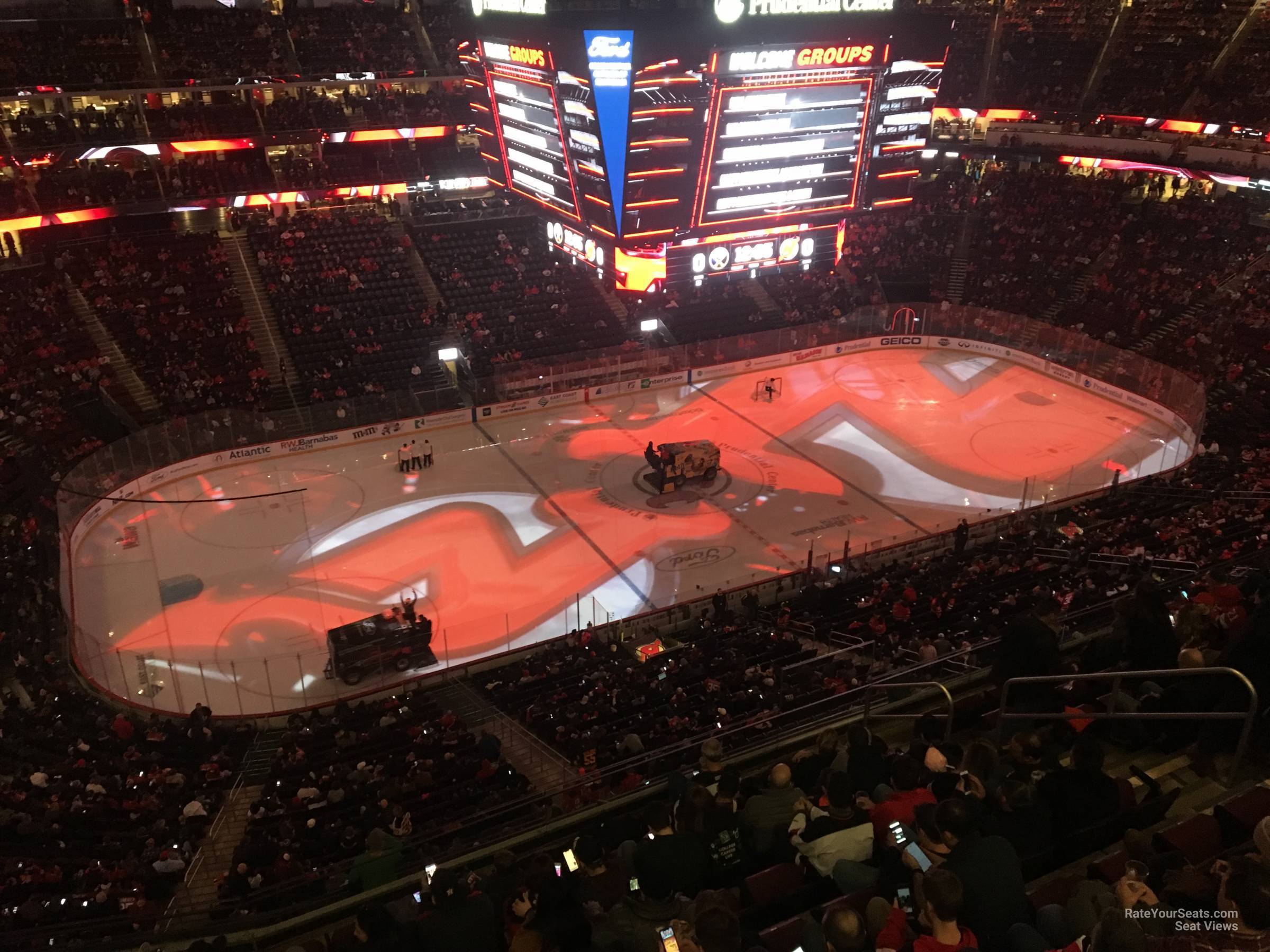 section 210, row 1 seat view  for hockey - prudential center