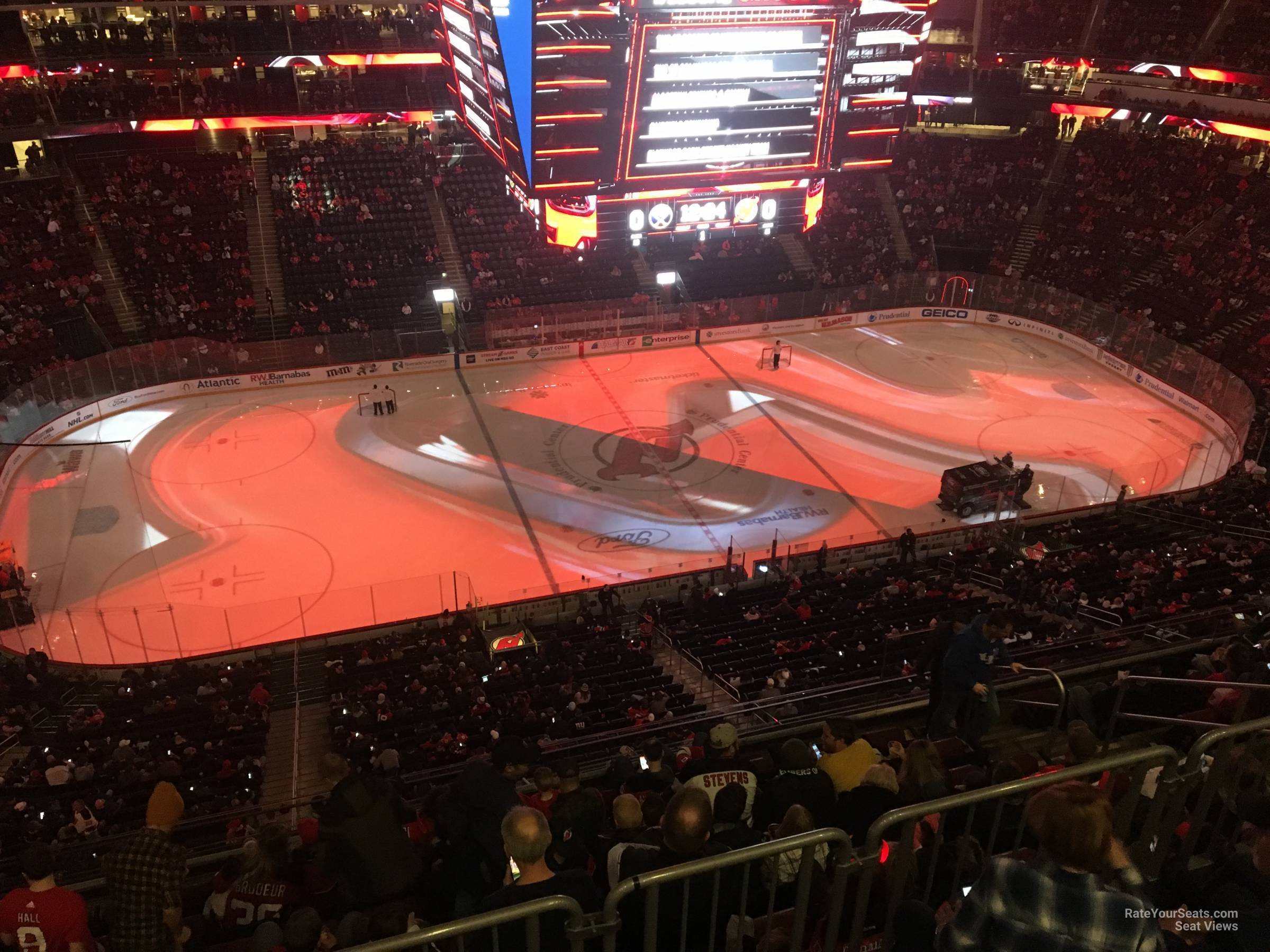 section 211, row 1 seat view  for hockey - prudential center