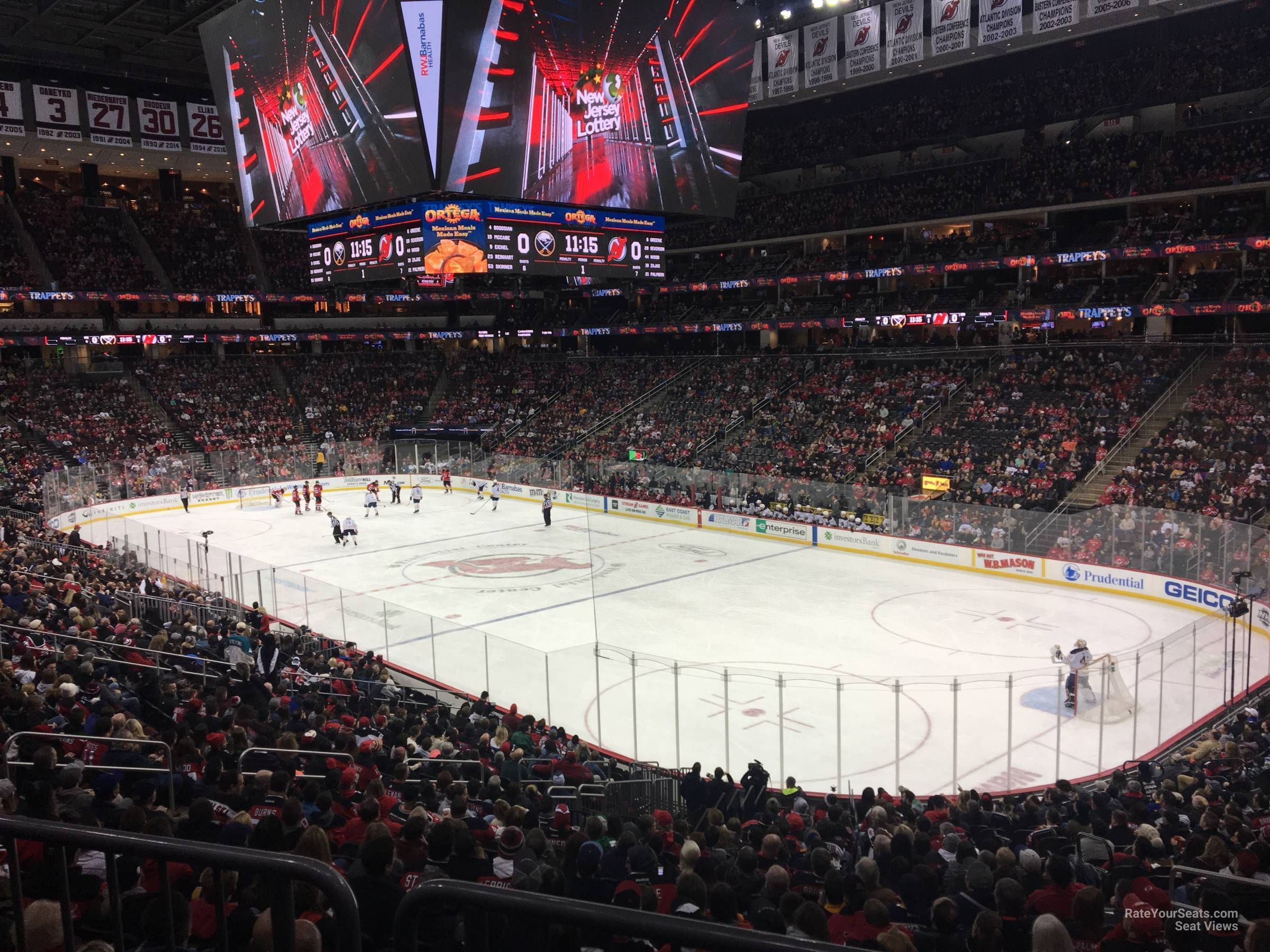 section 22, row 24 seat view  for hockey - prudential center