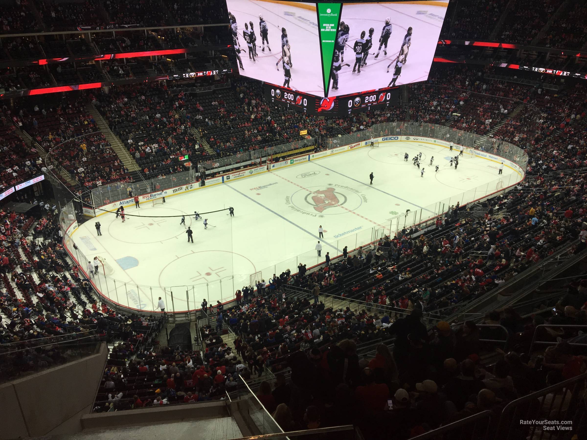 section 226, row 1 seat view  for hockey - prudential center