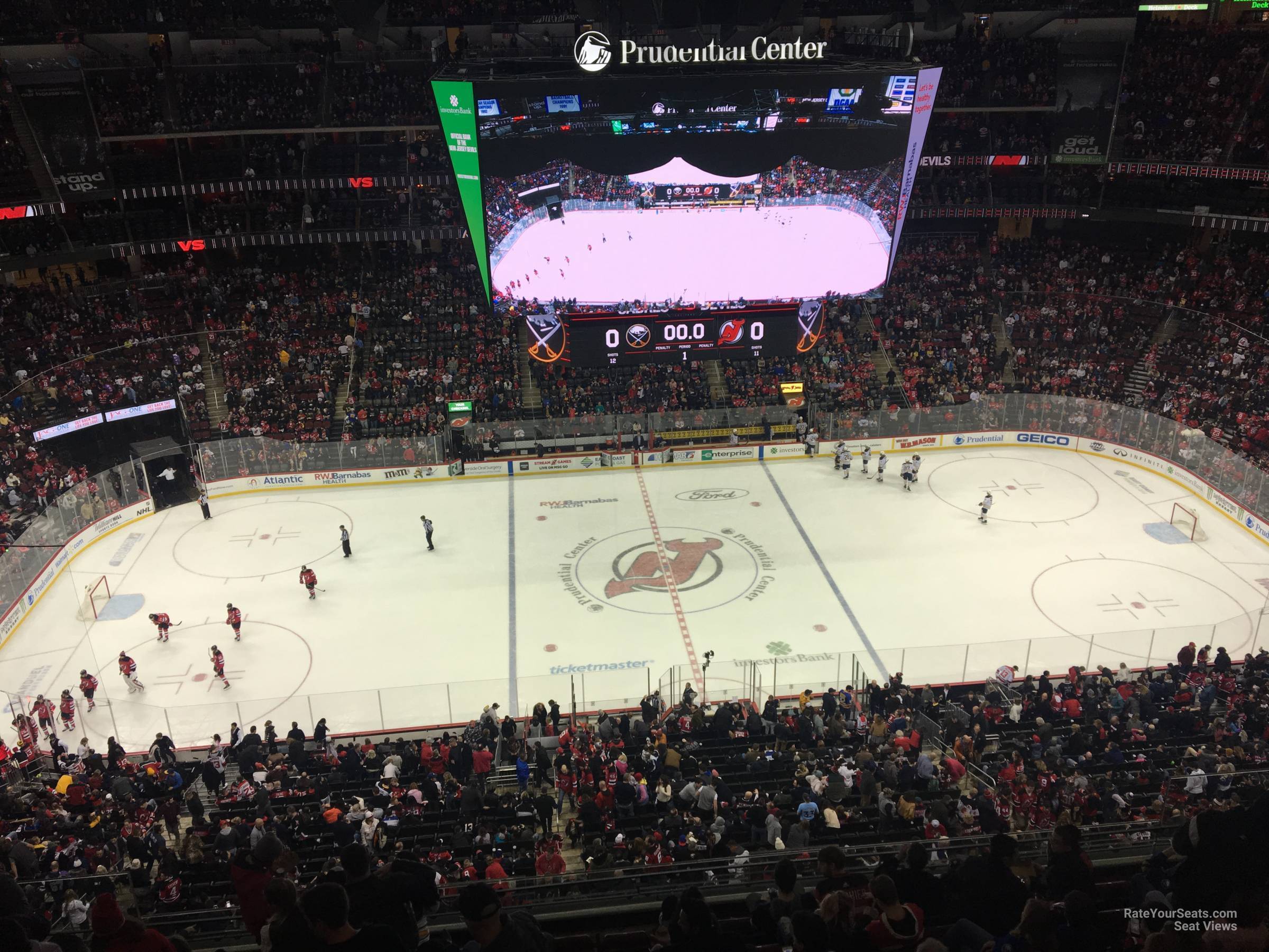 section 229, row 1 seat view  for hockey - prudential center