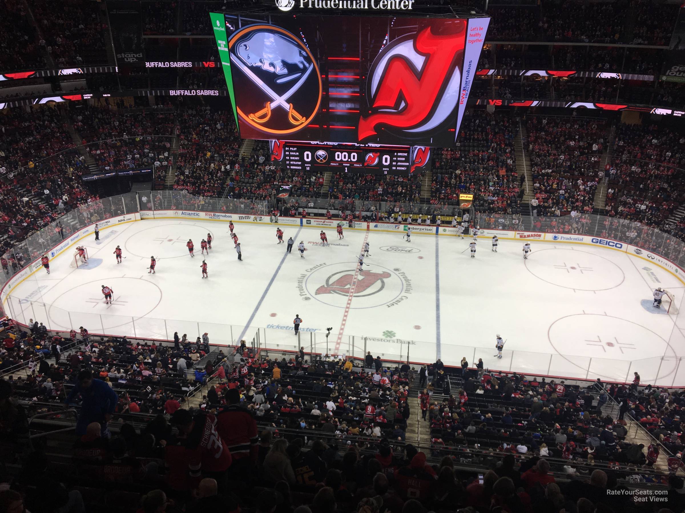section 230, row 1 seat view  for hockey - prudential center
