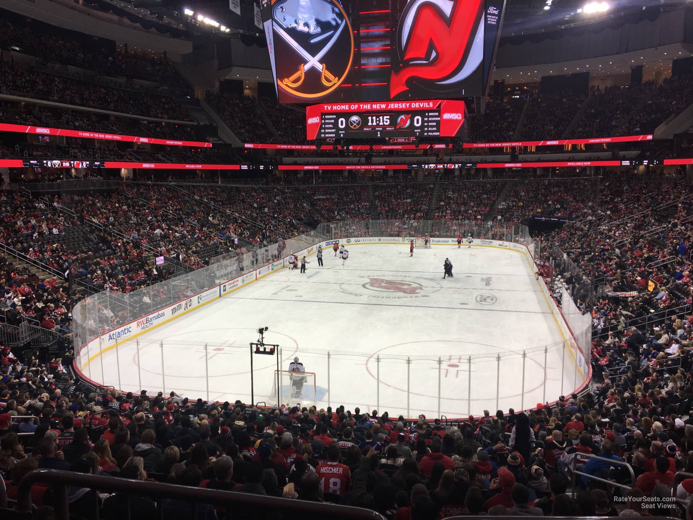 section 3, row 24 seat view  for hockey - prudential center