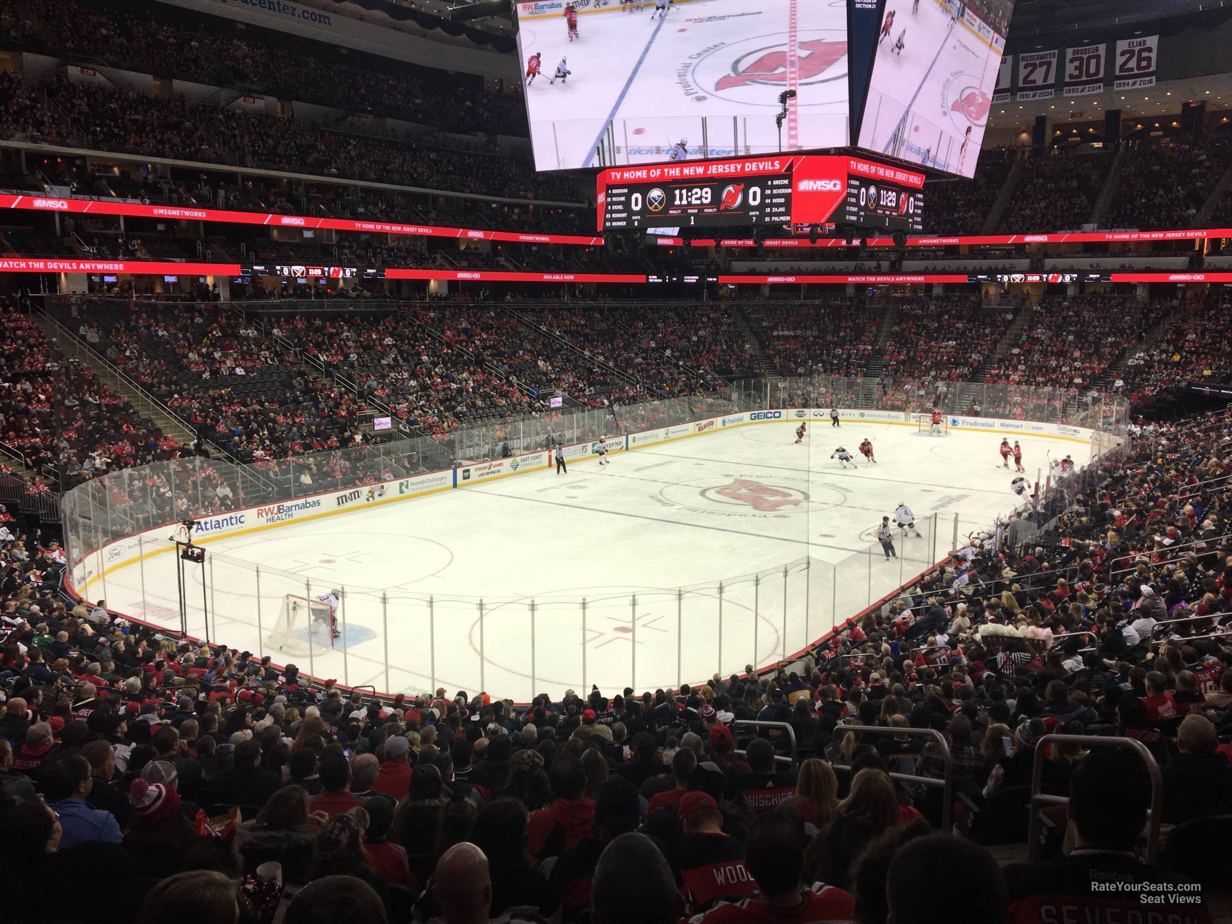 section 4, row 24 seat view  for hockey - prudential center