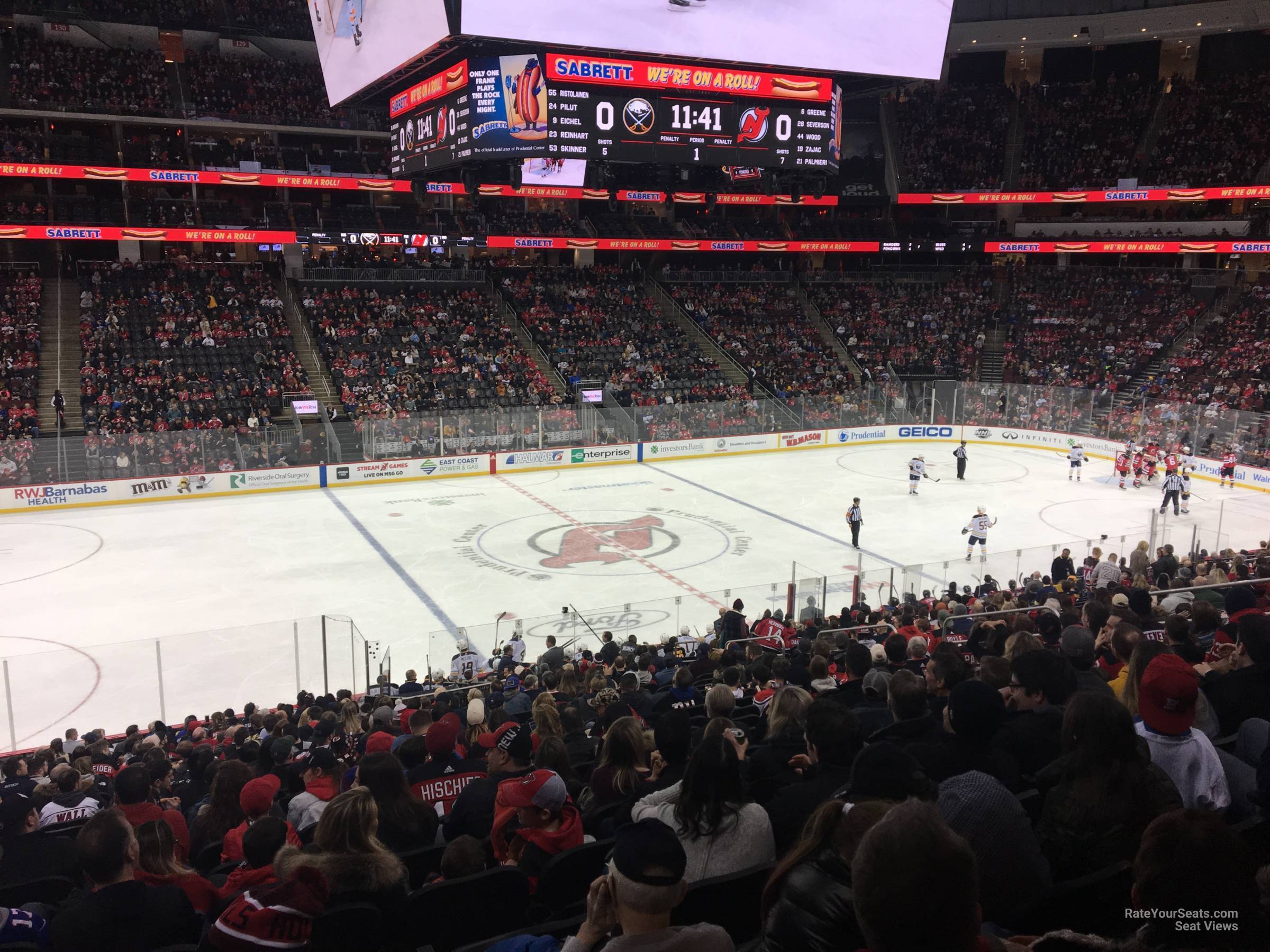 section 7, row 24 seat view  for hockey - prudential center