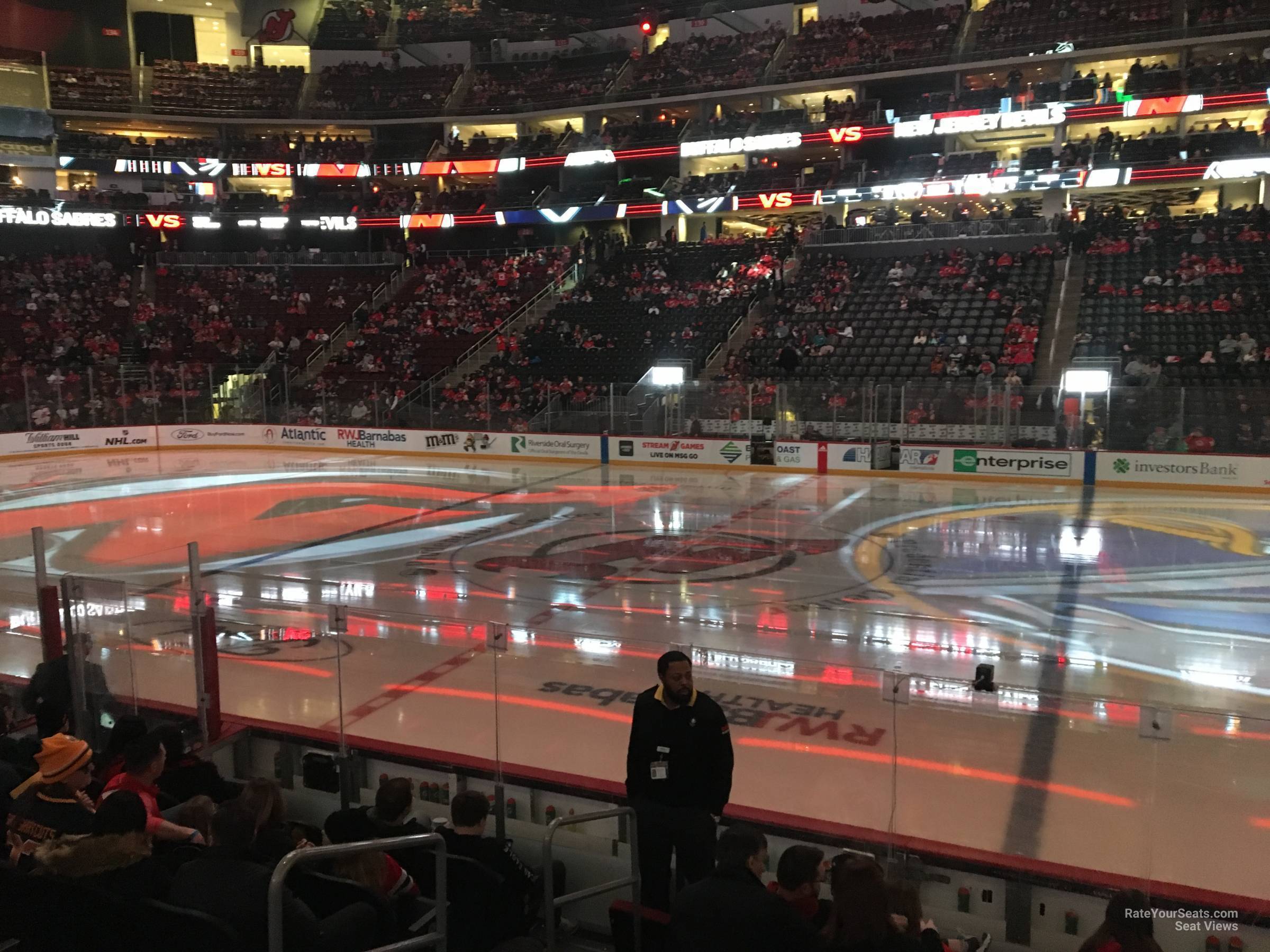 section 9, row 5 seat view for hockey - prudential center