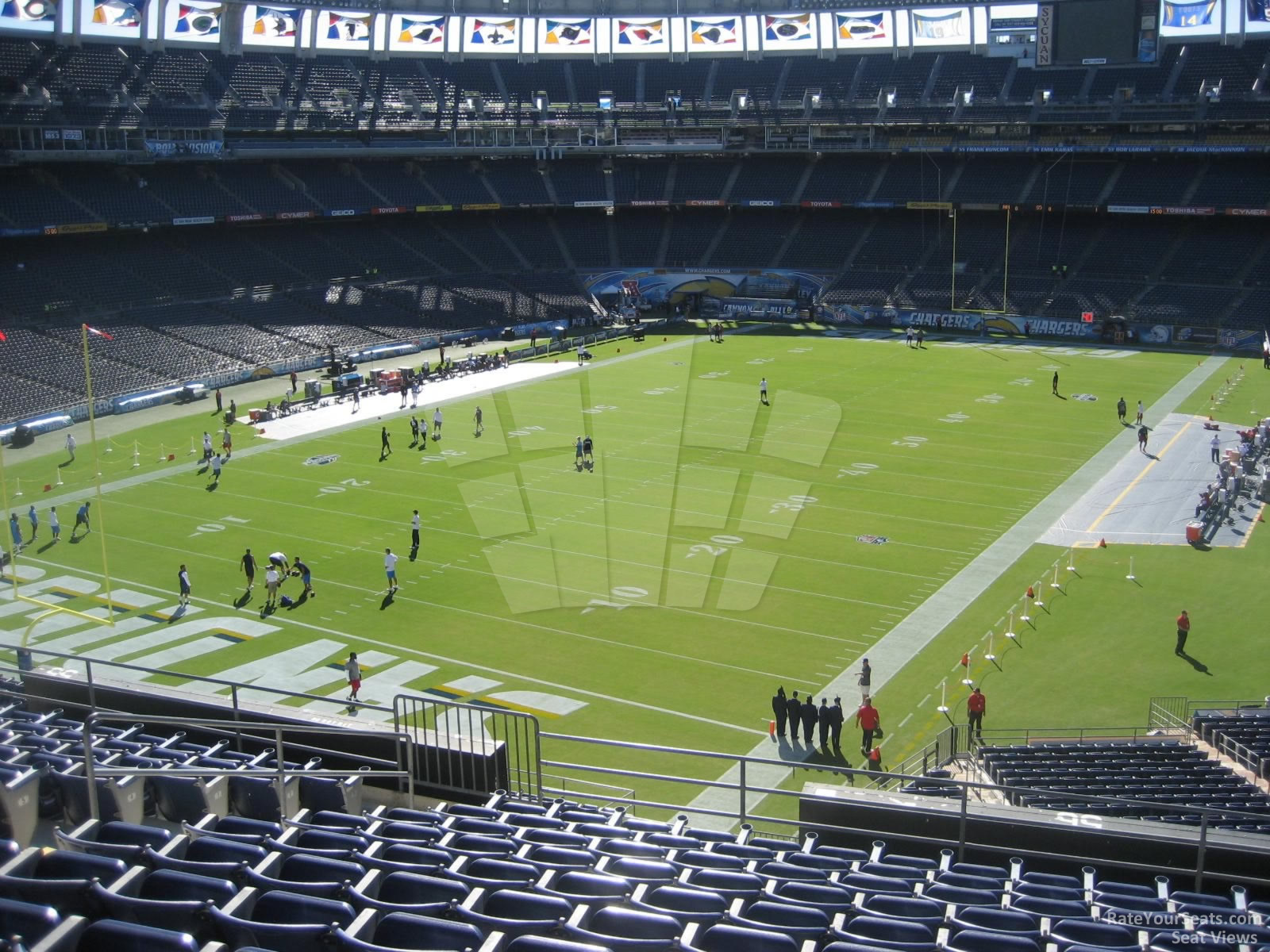 sdccu stadium loge 56 rateyourseats com qualcomm stadium football seating chart